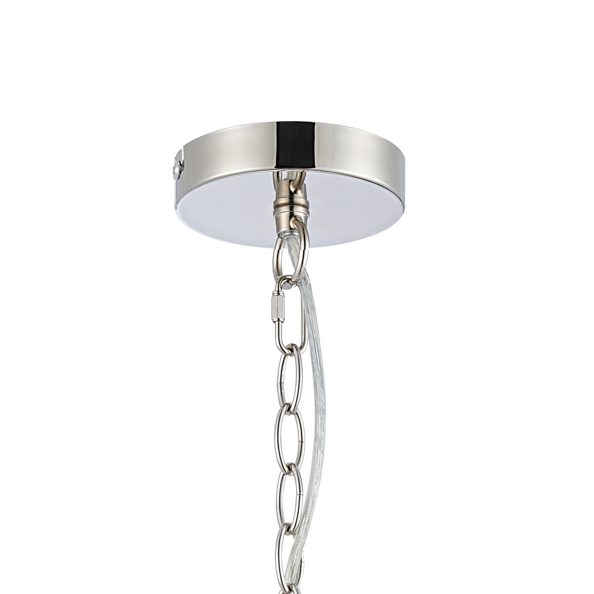 Fabula Woodford Small 2 Light Dome Pendant - Polished Nickel