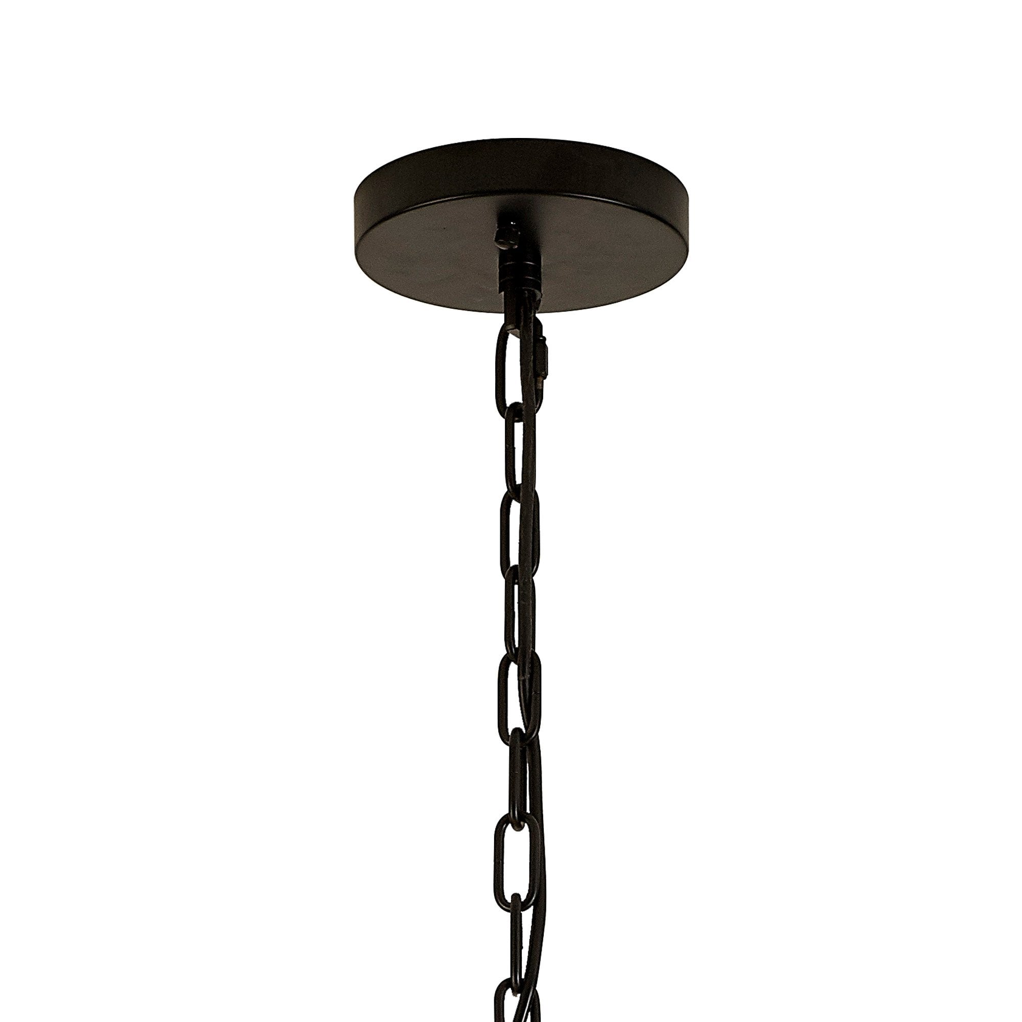 Fabula Wordworth 16 Light Round Pendant - Matt Black & Clear Glass