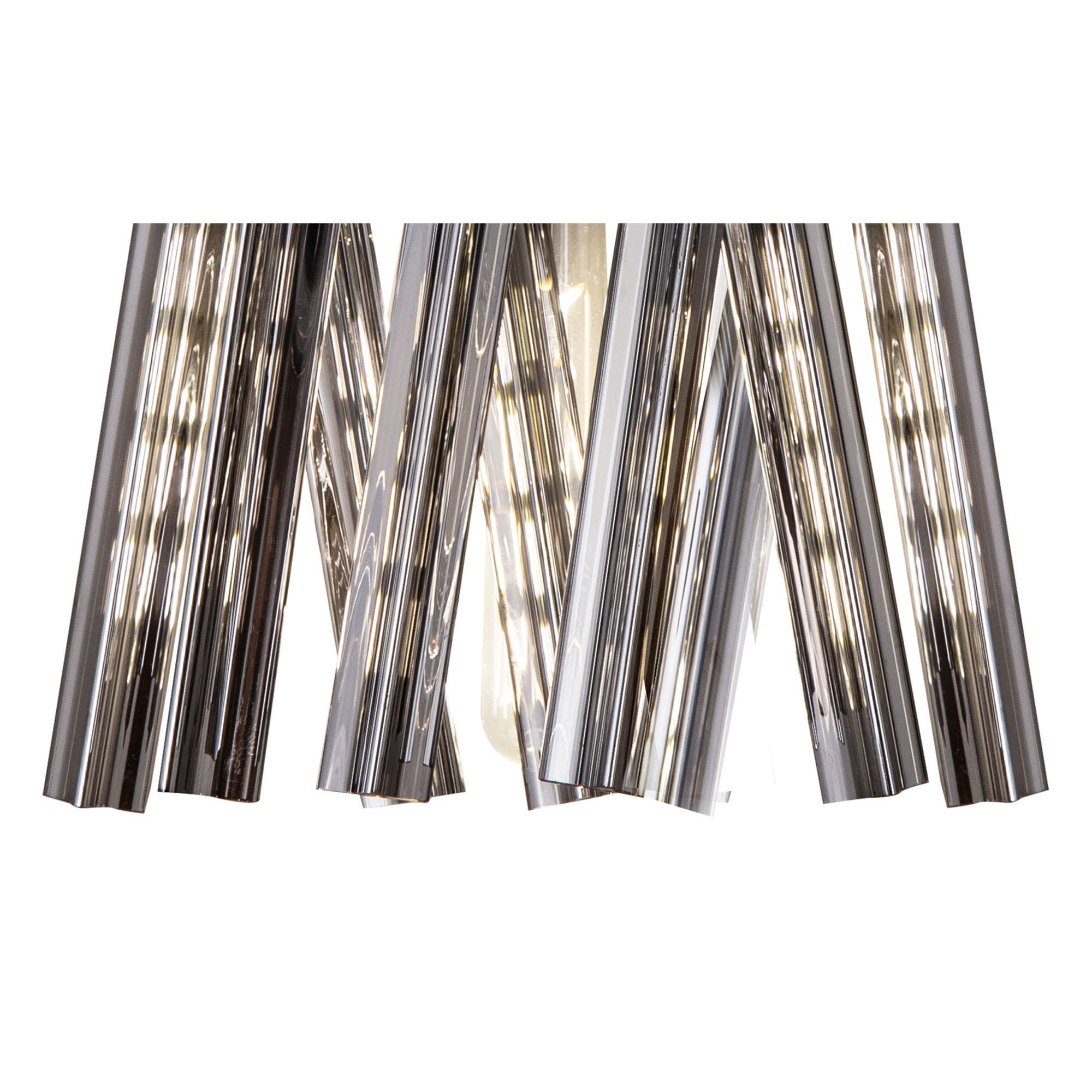 Fabula Wordworth 2 Light Wall Light - Brown Oxide & Smoke Glass