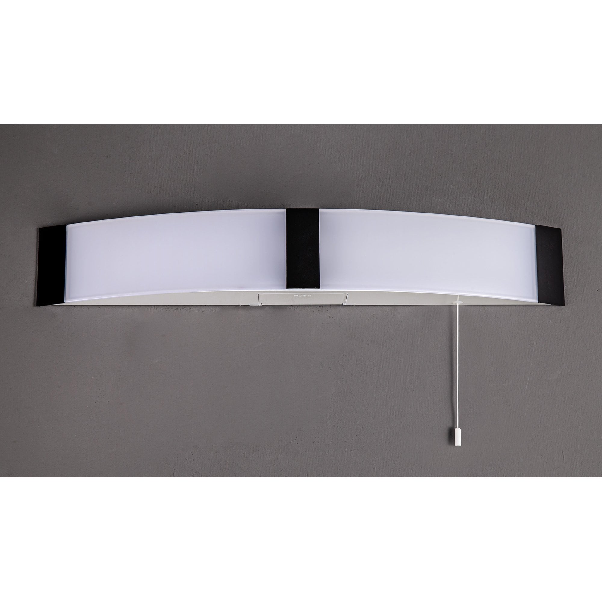 Fabula Wren LED Bathroom Wall Lamp with Shaver Socket & Pull Switch - Black - IP44