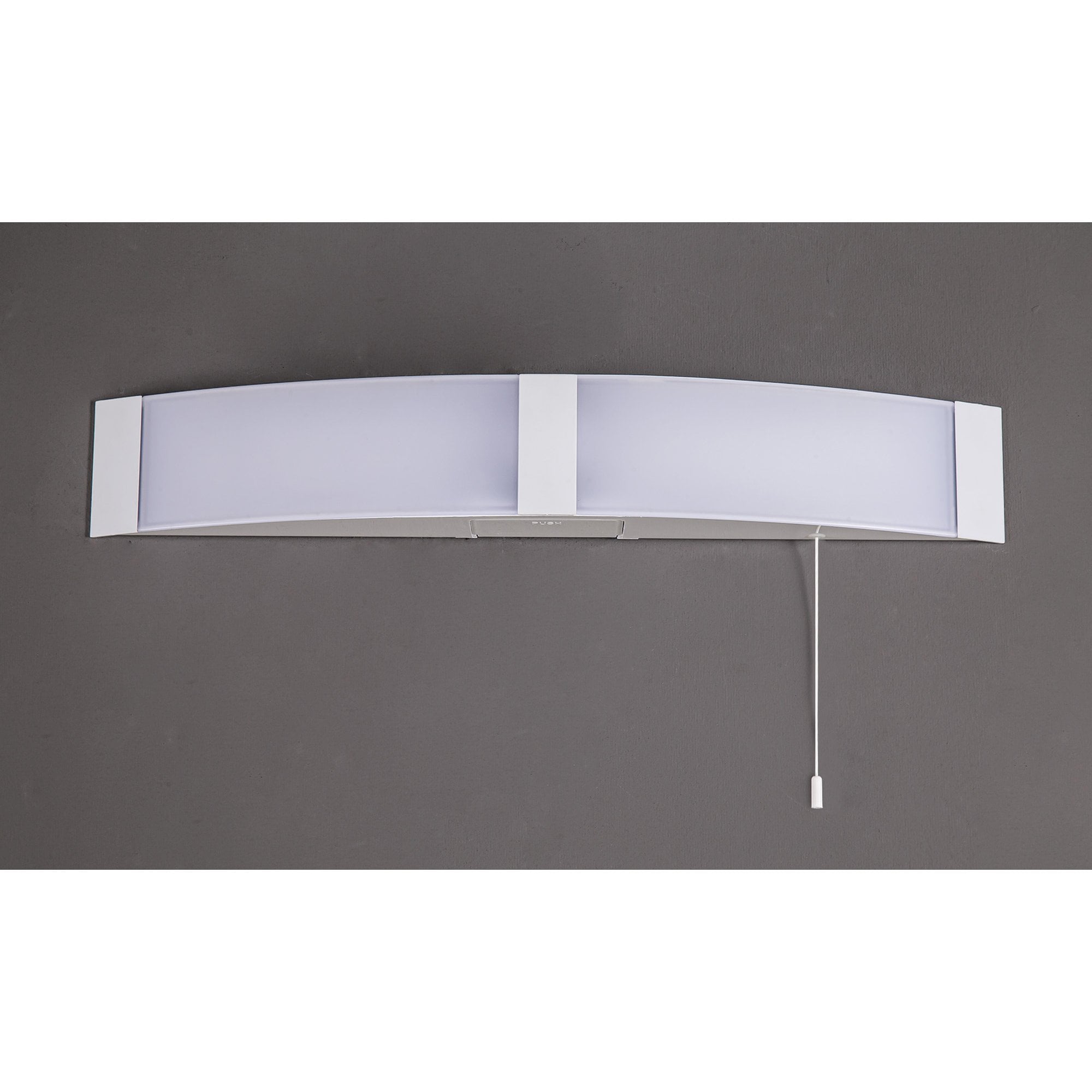 Fabula Wren LED Bathroom Wall Lamp with Shaver Socket & Pull Switch - White - IP44