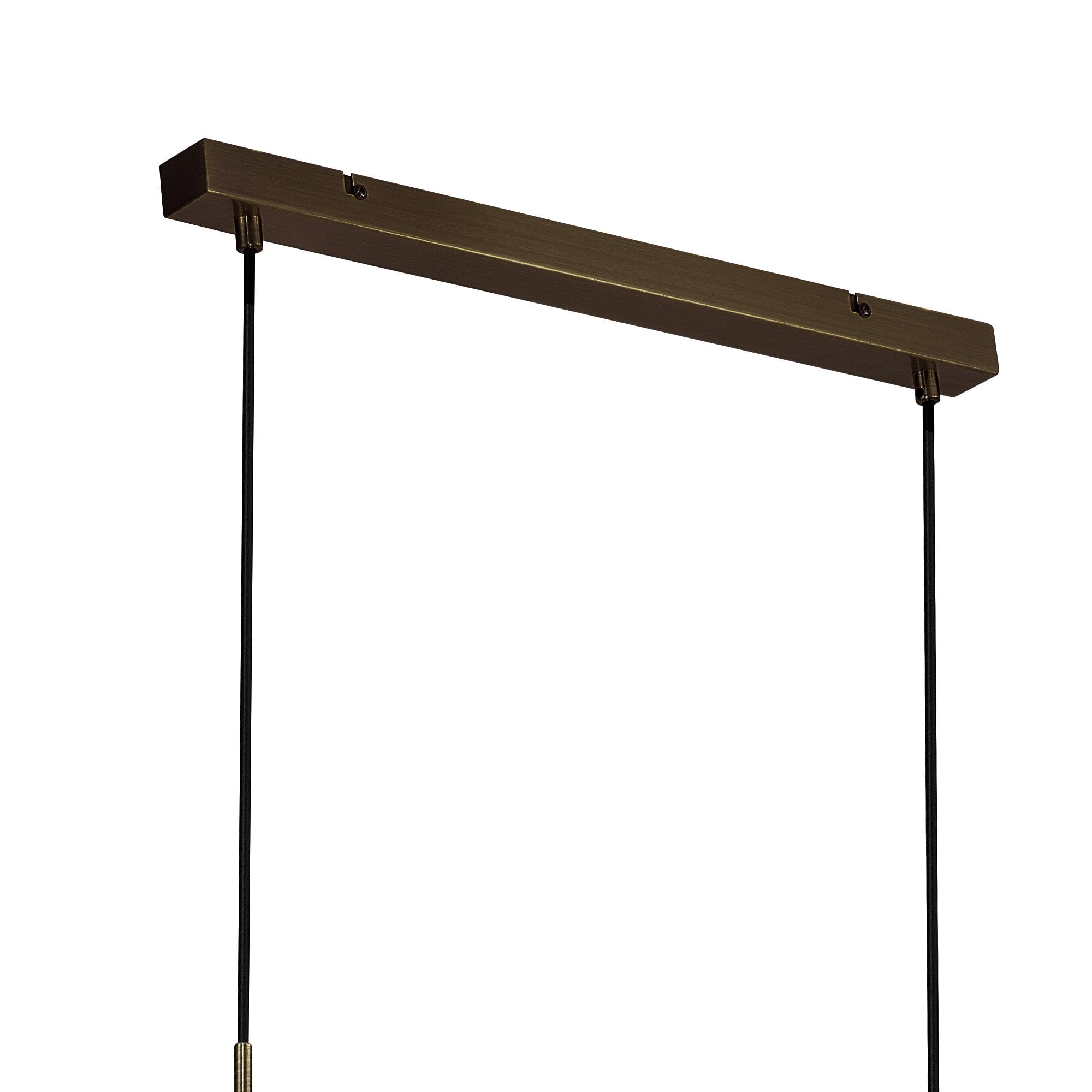 Fabula York 9 Light Pendant - Medium Oak & Antique Brass