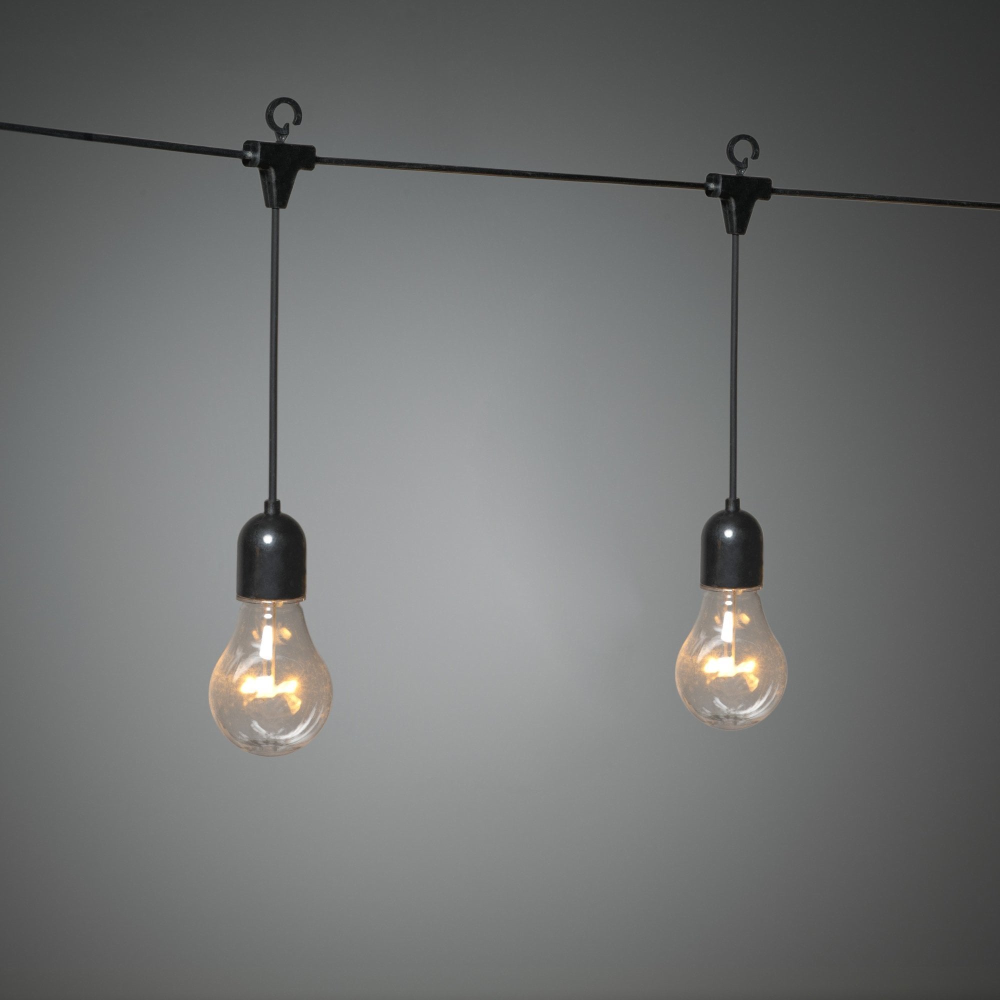 Konstsmide Festoon 4.5m Light Set - 10 LED Bulbs - 1800K - Icicle Drop