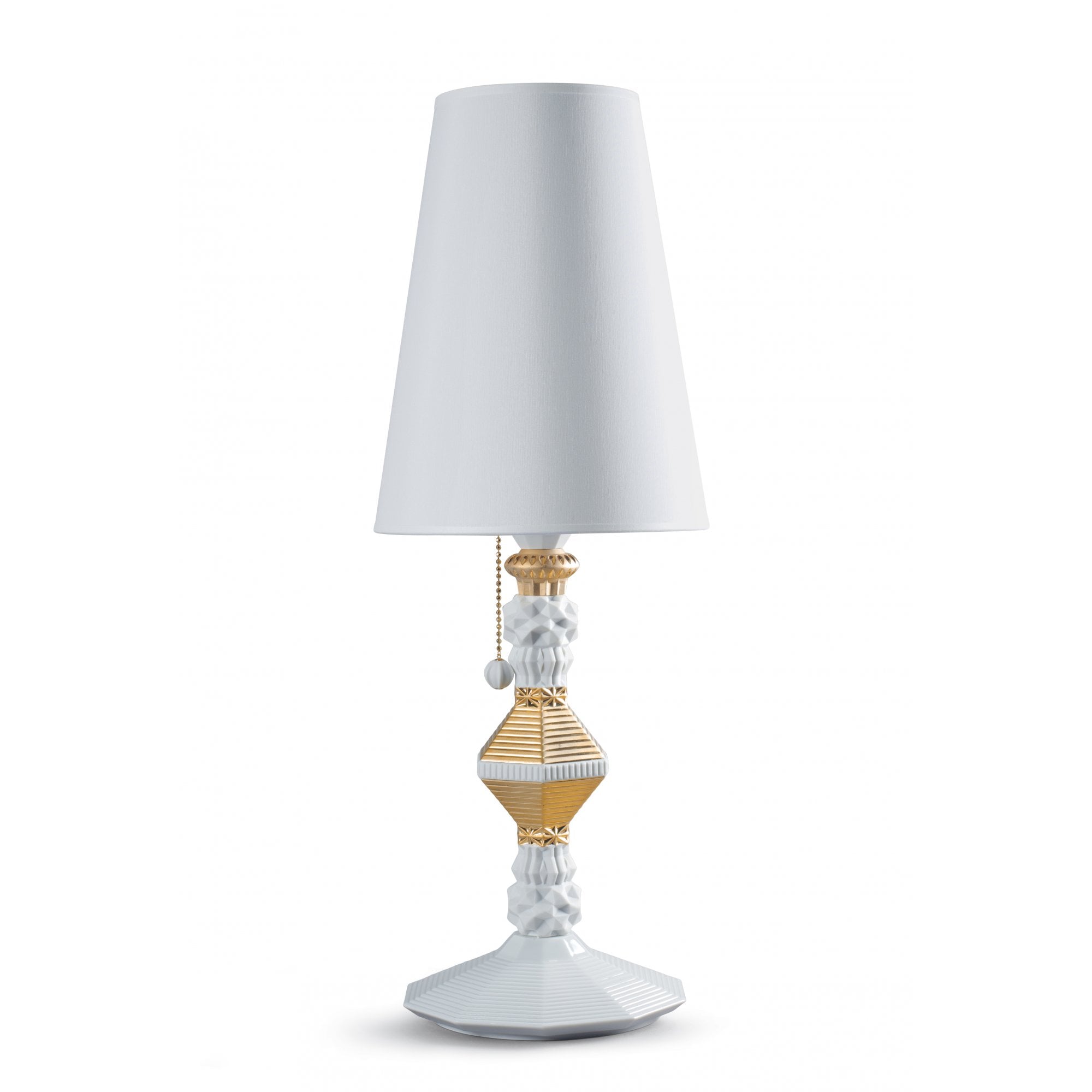Lladro Belle De Nuit Table Lamp - Golden Luster