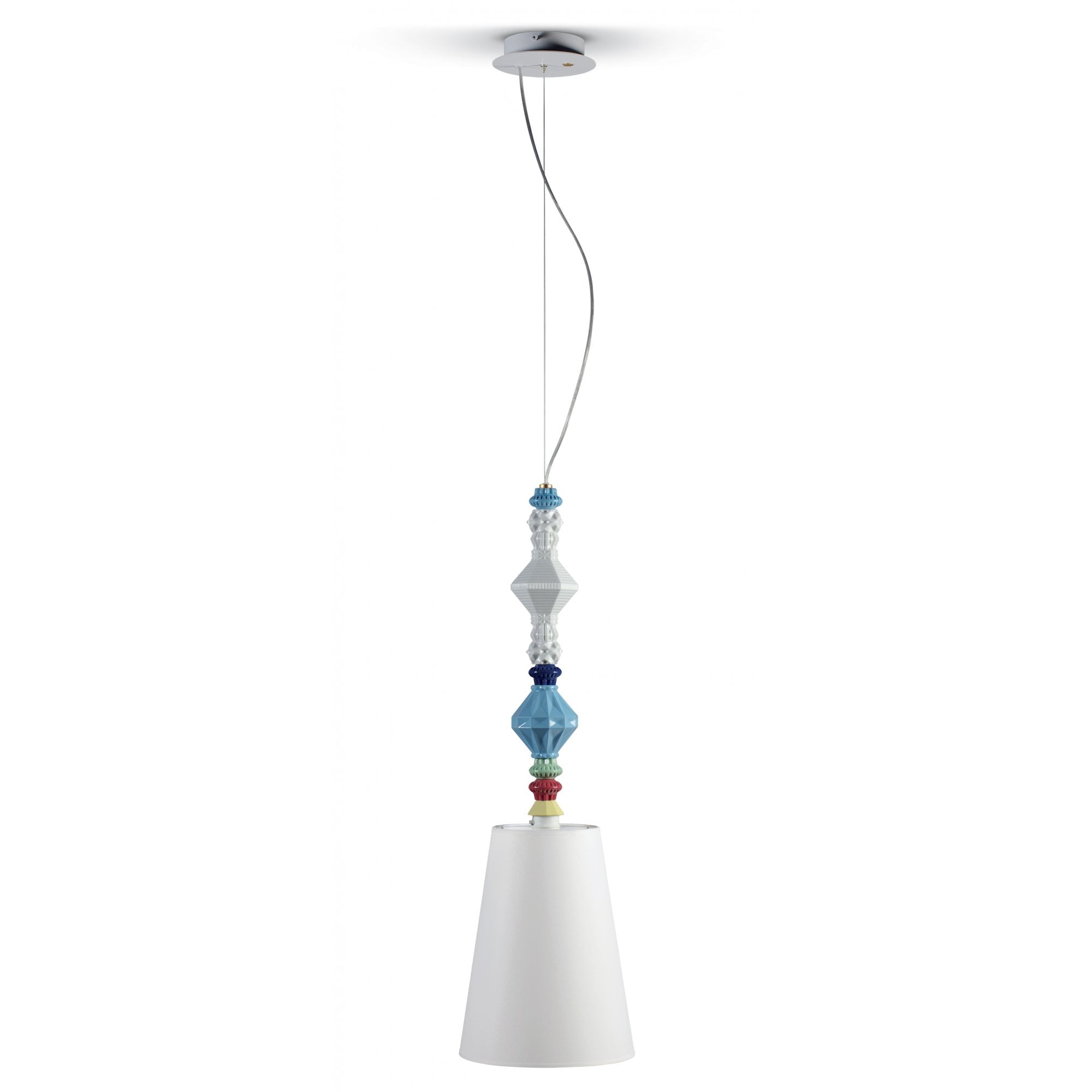 Lladro Belle De Nuit Pendant Lamp II - Multicolour