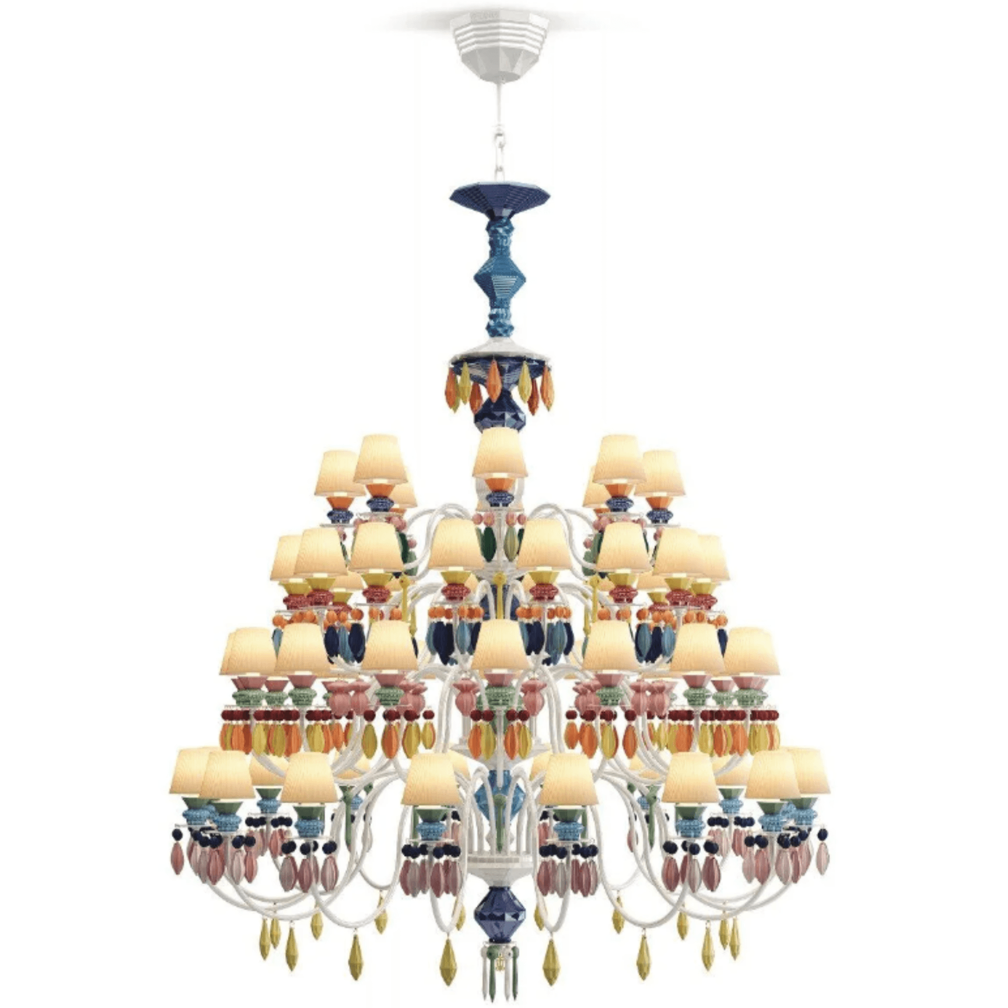 Lladro Belle De Nuit 56 Light Chandelier - Multicolour