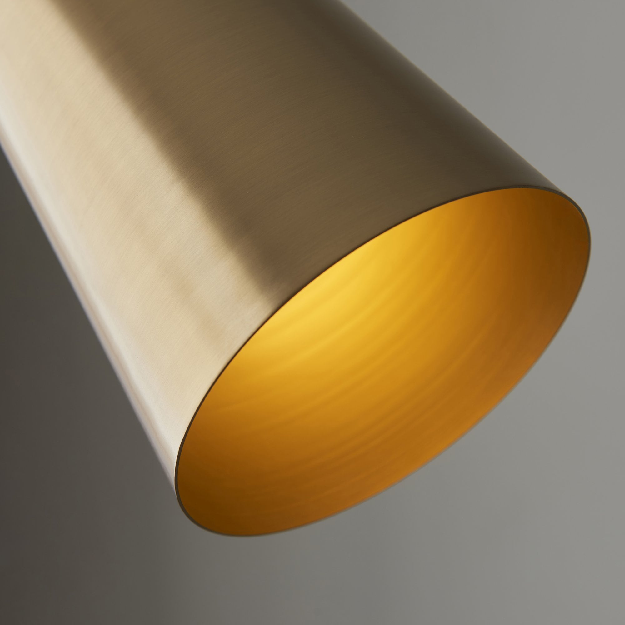 Endon Karna New Single Floor Light - Warm Antique Brass Plate