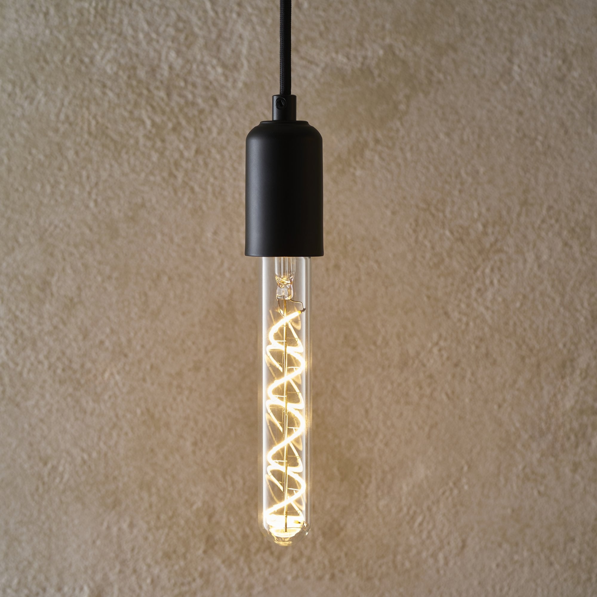 Endon E27 4W LED Spiral Tubular Bulb - 2200K - Dimmable - Clear Glass