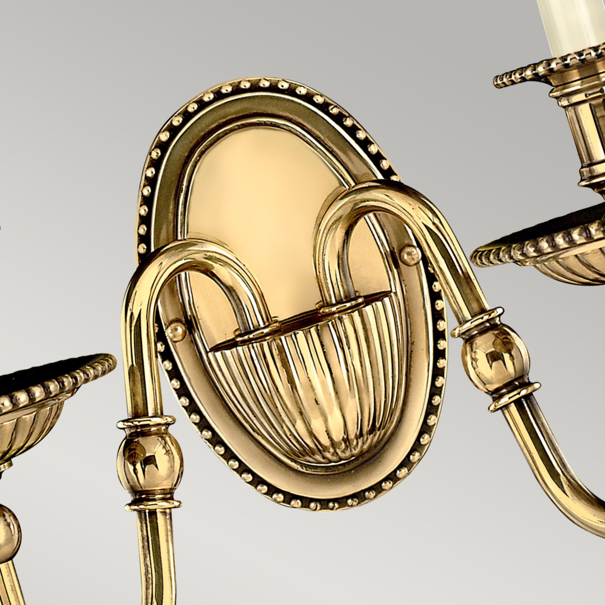 Hinkley Cambridge 2 Light Wall Light - Double Shades - Burnished Brass