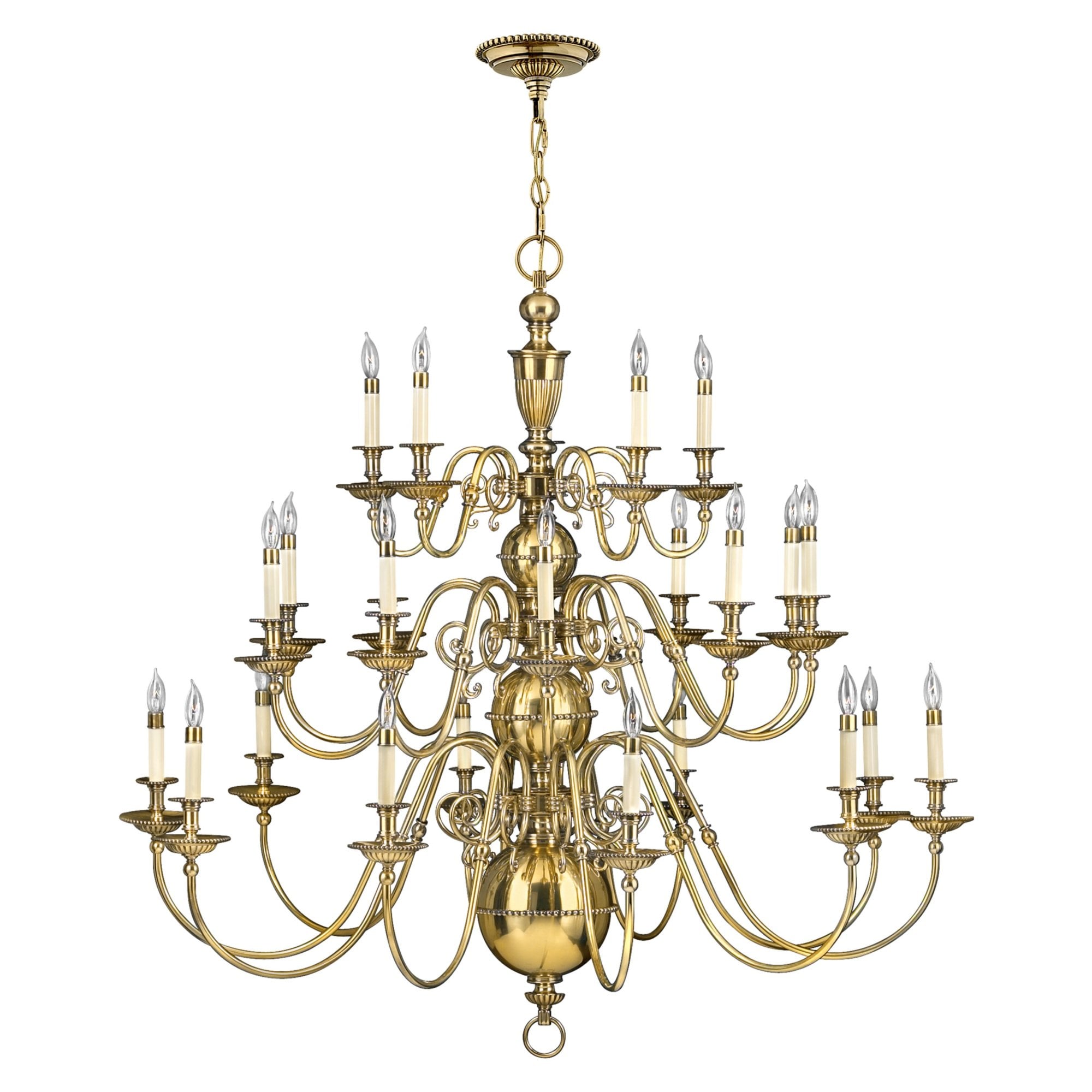 Hinkley Cambridge 25 Light Chandelier - Burnished Brass