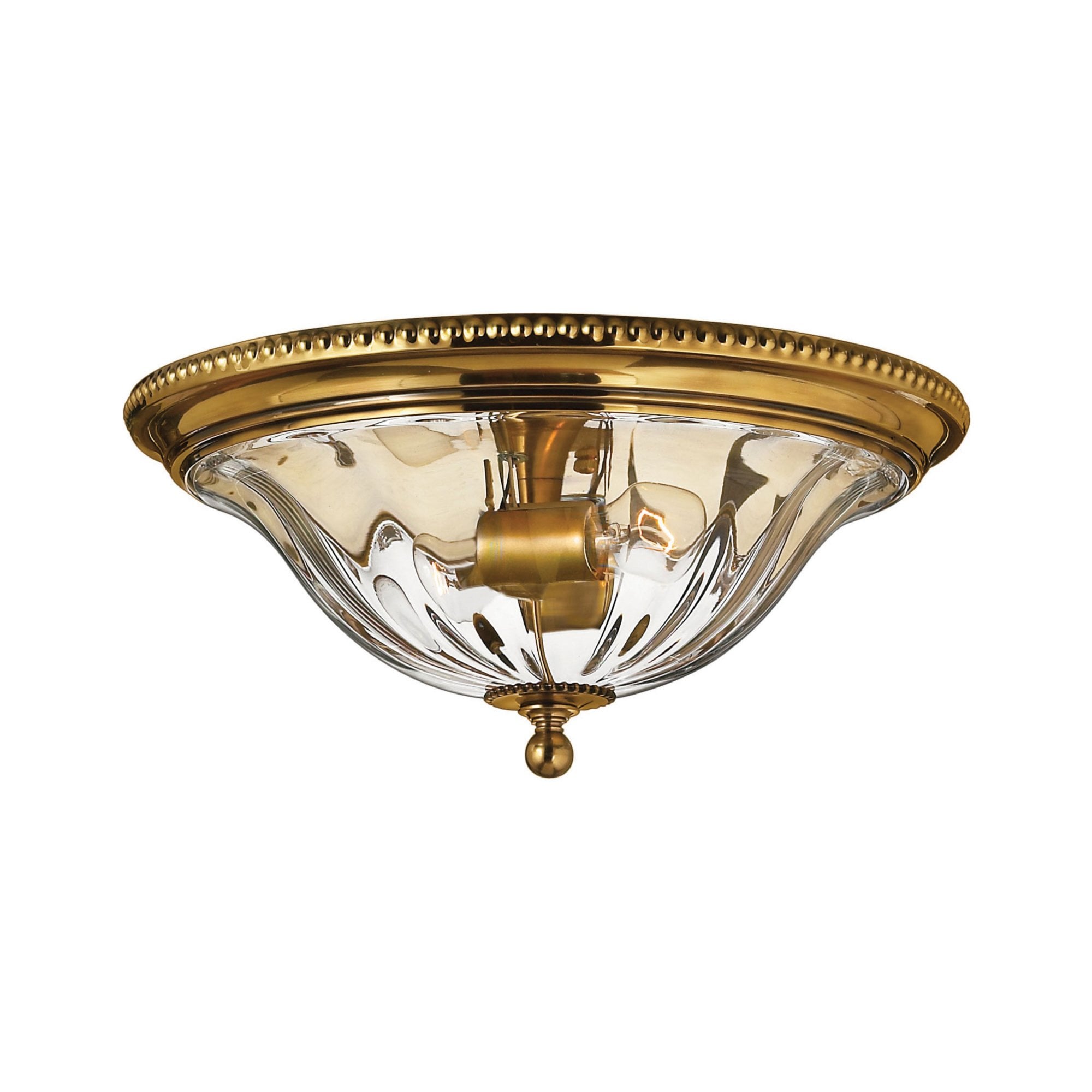 Hinkley Cambridge 2 Light Flush Mount - Burnished Brass