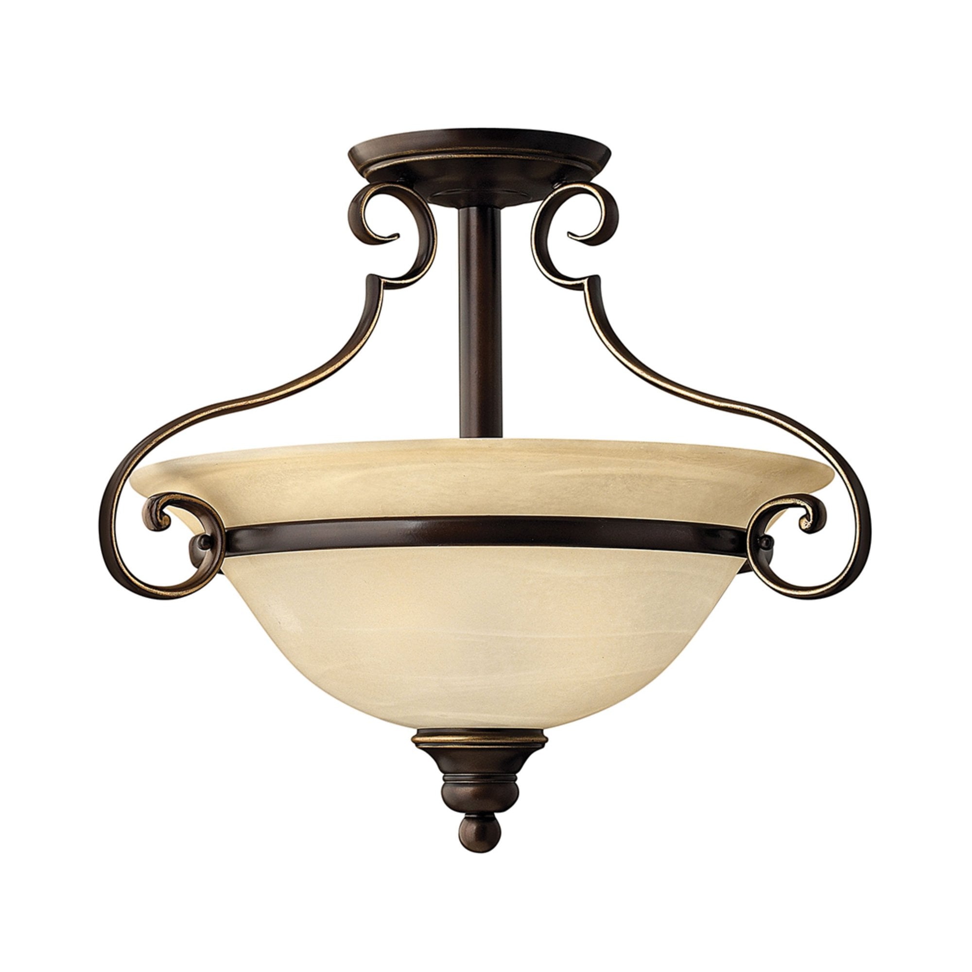Hinkley Cello 2 Light Semi-Flush - Antique Bronze