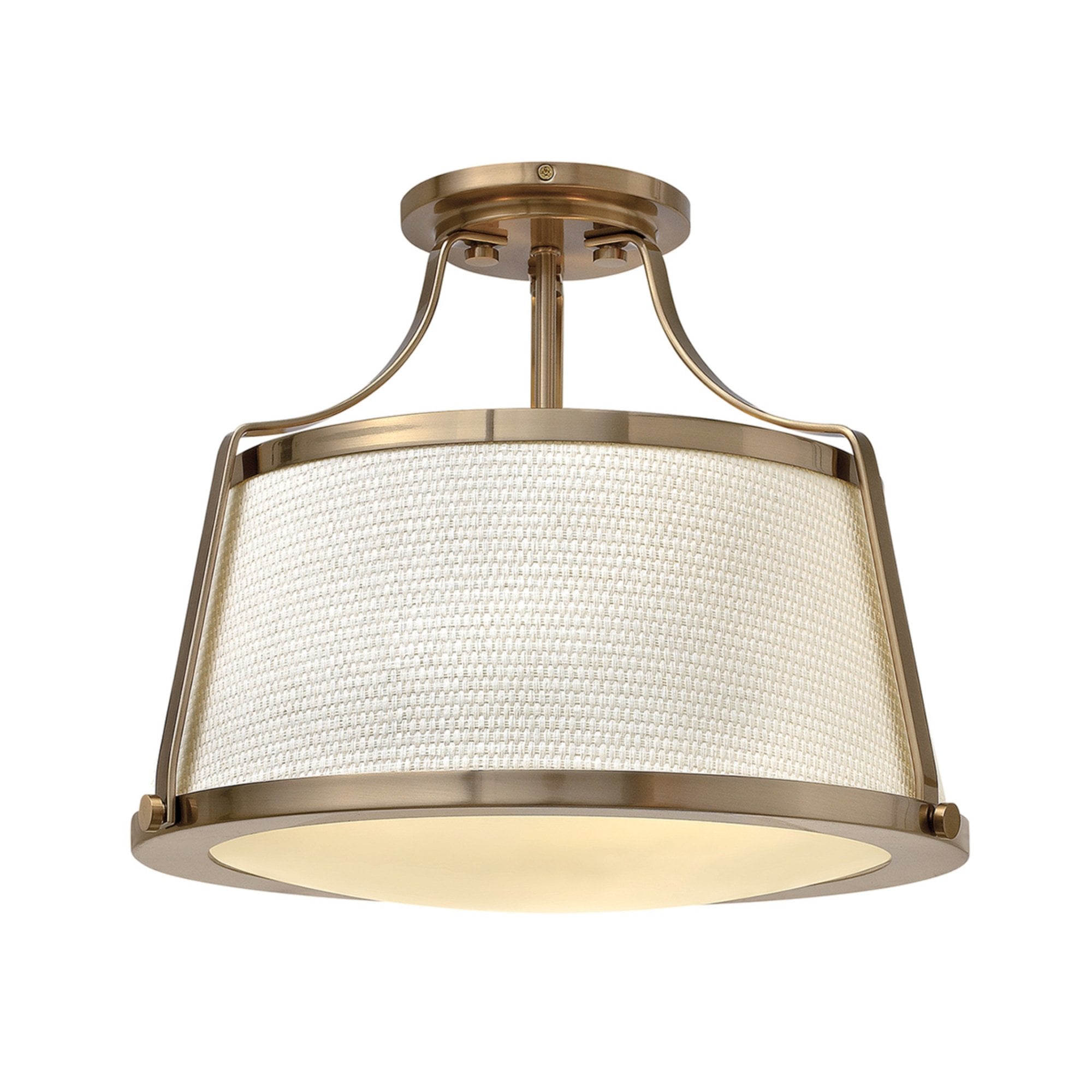 Hinkley Charlotte 3 Light Semi-Flush - Brushed Caramel