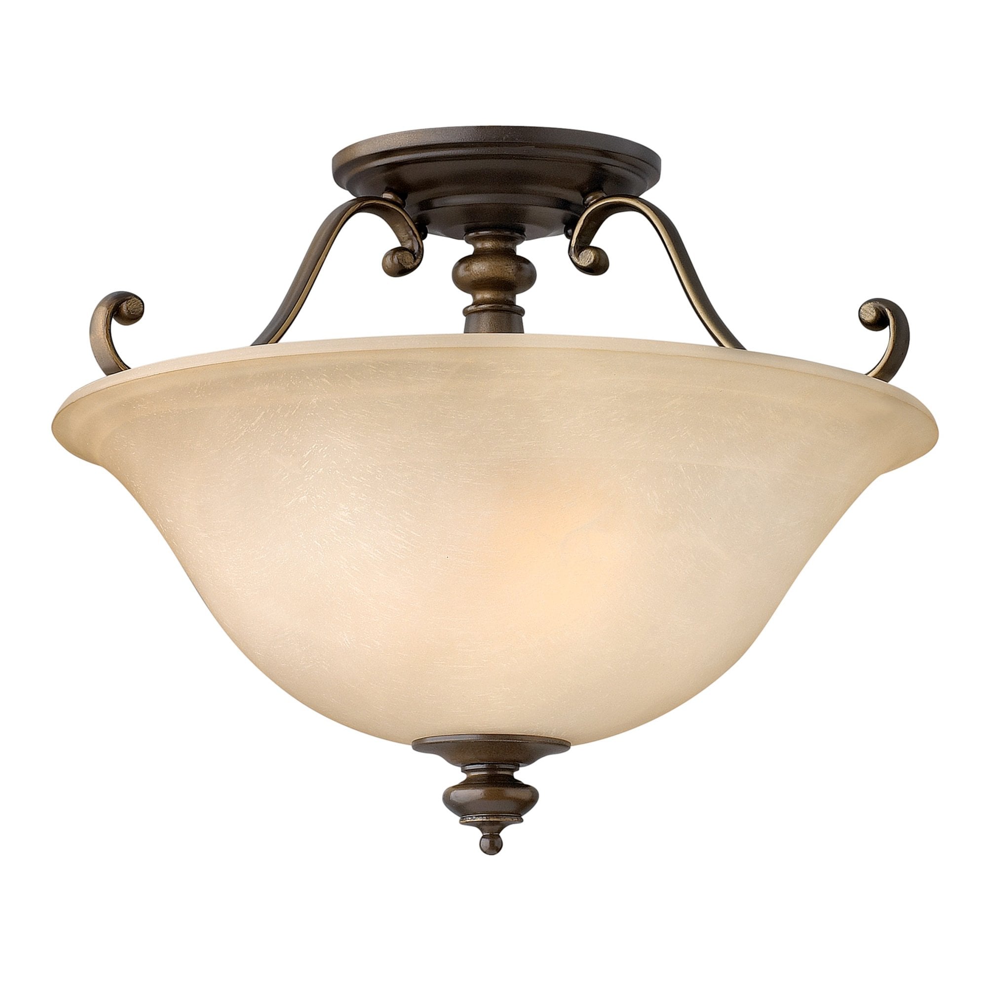 Hinkley Dunhill 2 Light Semi-Flush - Royal Bronze