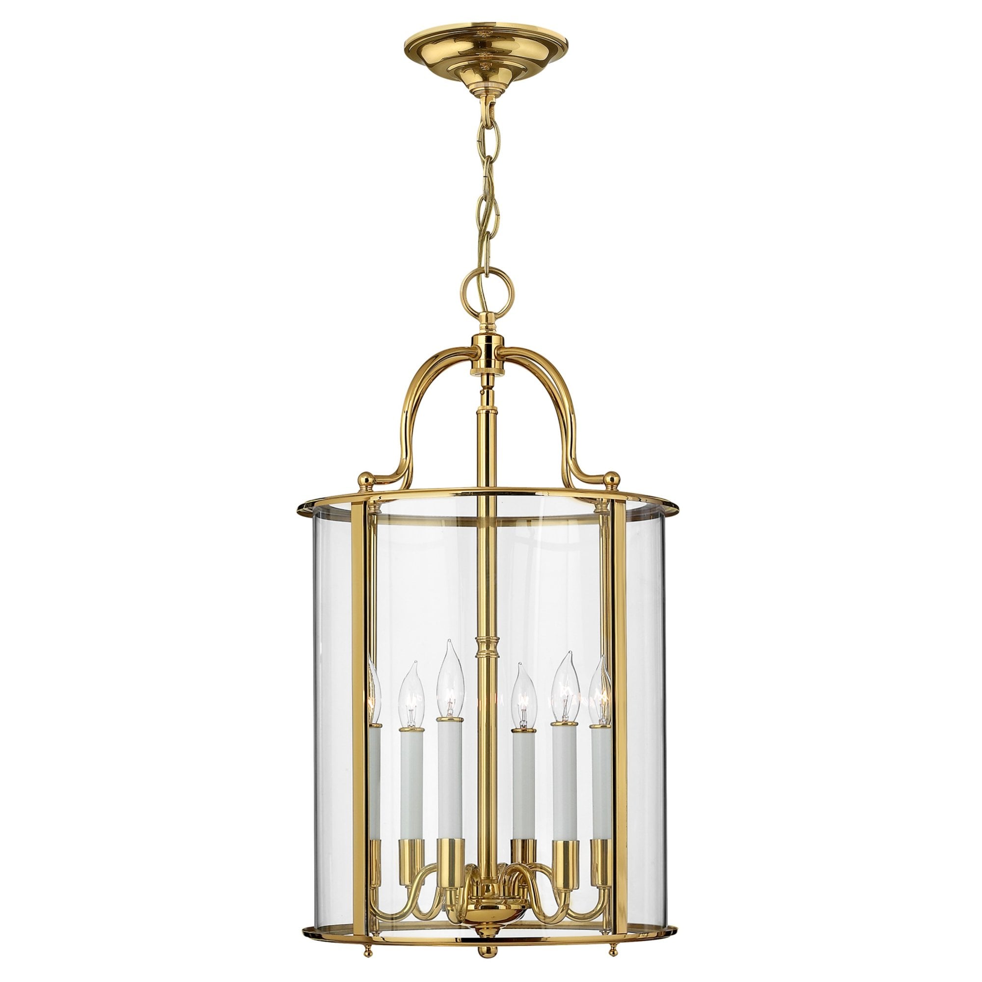 Hinkley Gentry 6 Light Large Pendant - Polished Brass