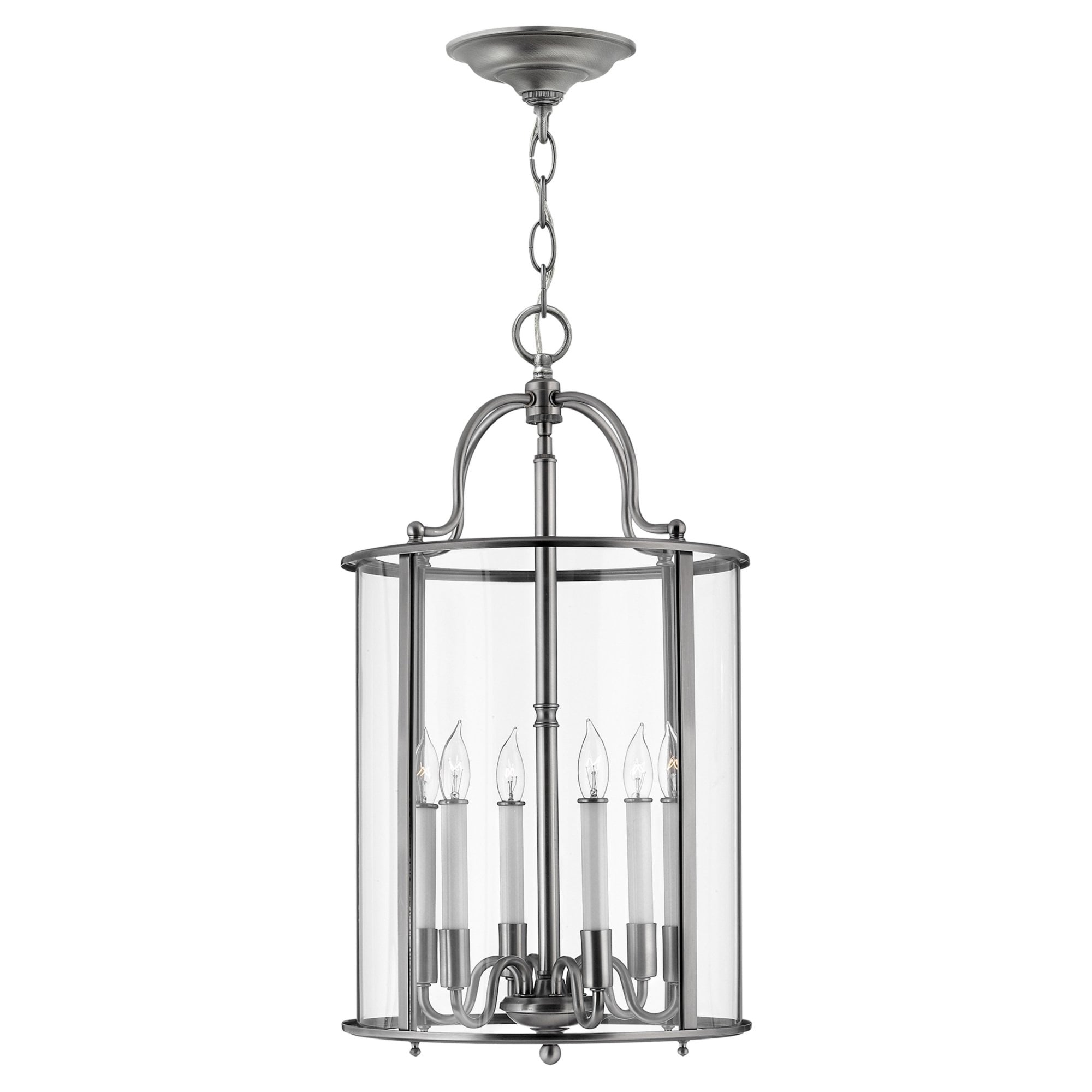 Hinkley Gentry 6 Light Large Pendant - Pewter