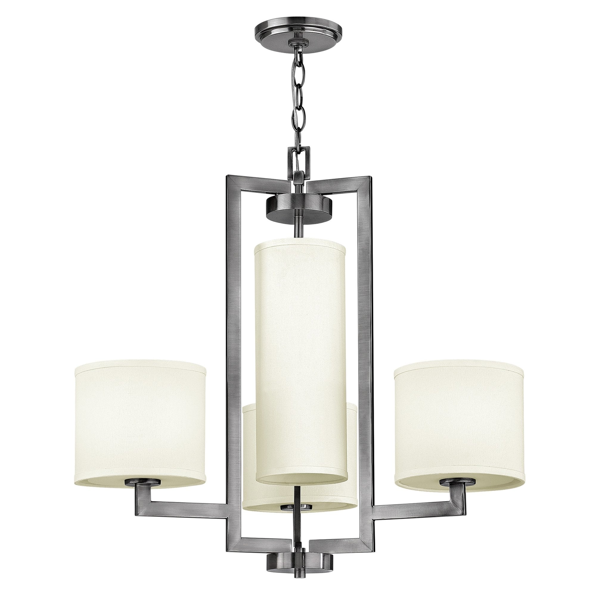Hinkley Hampton 4 Light Chandelier - Antique Nickel