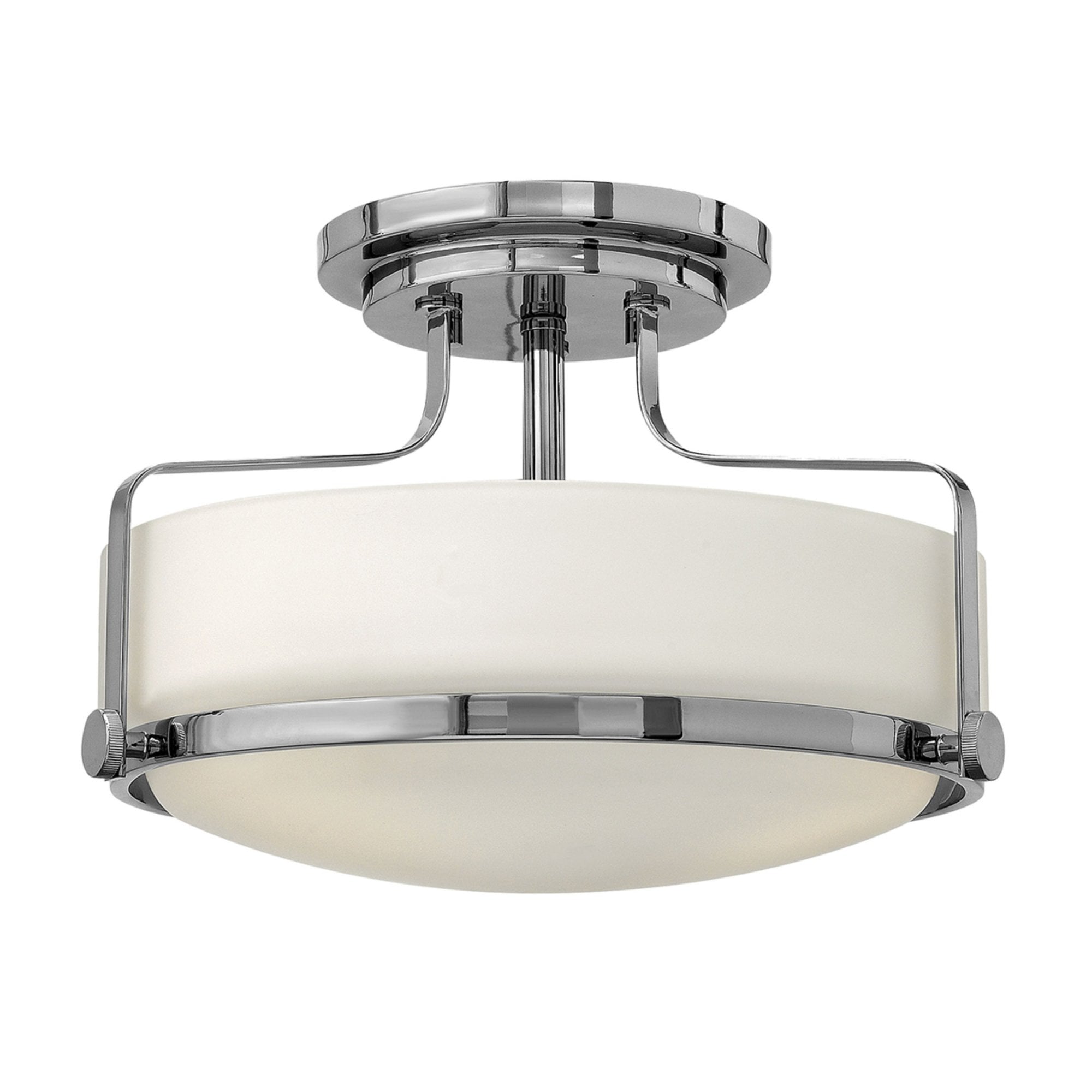 Hinkley Harper Small Semi-Flush - Opal - Polished Chrome