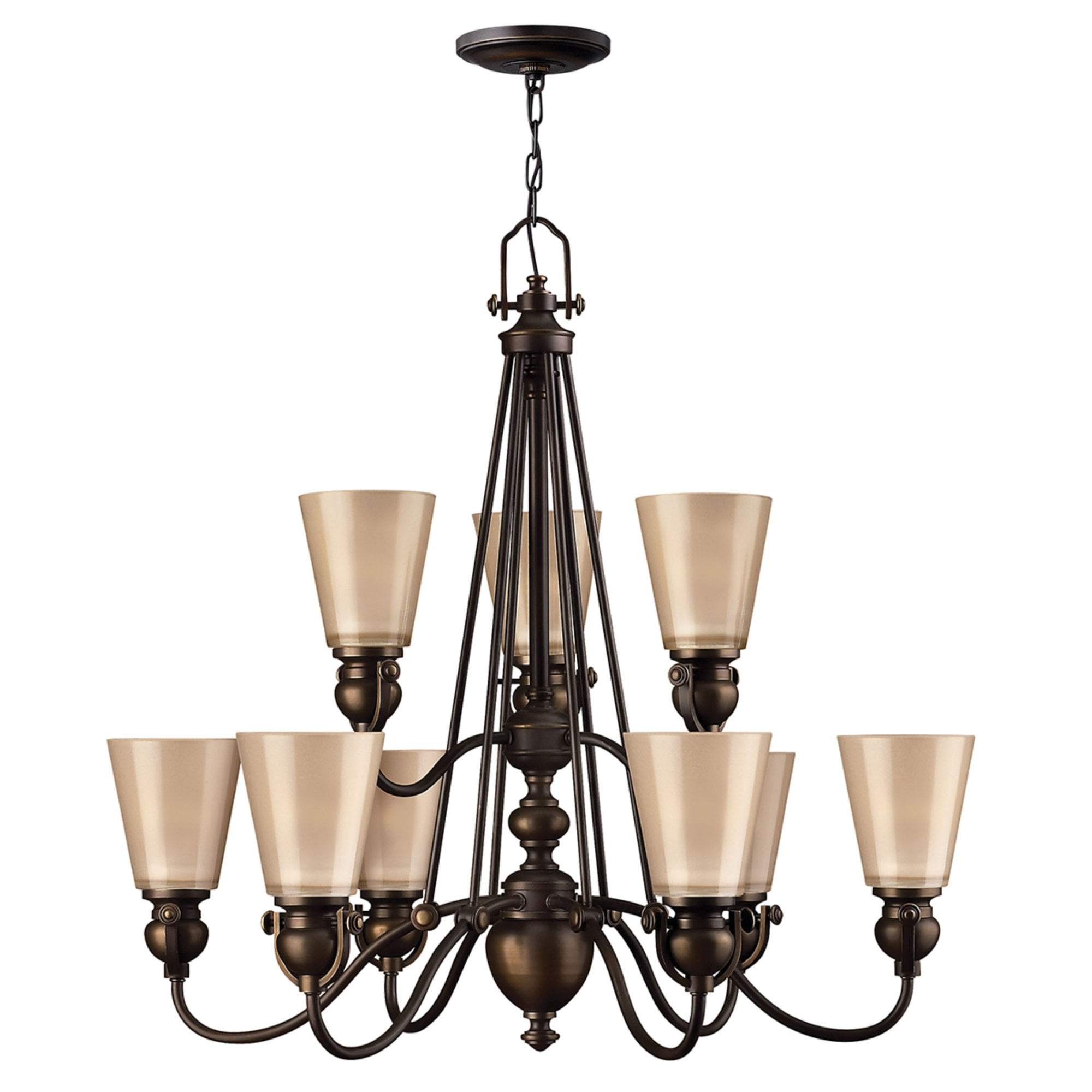 Hinkley Mayflower 9 Light Chandelier - Olde Bronze