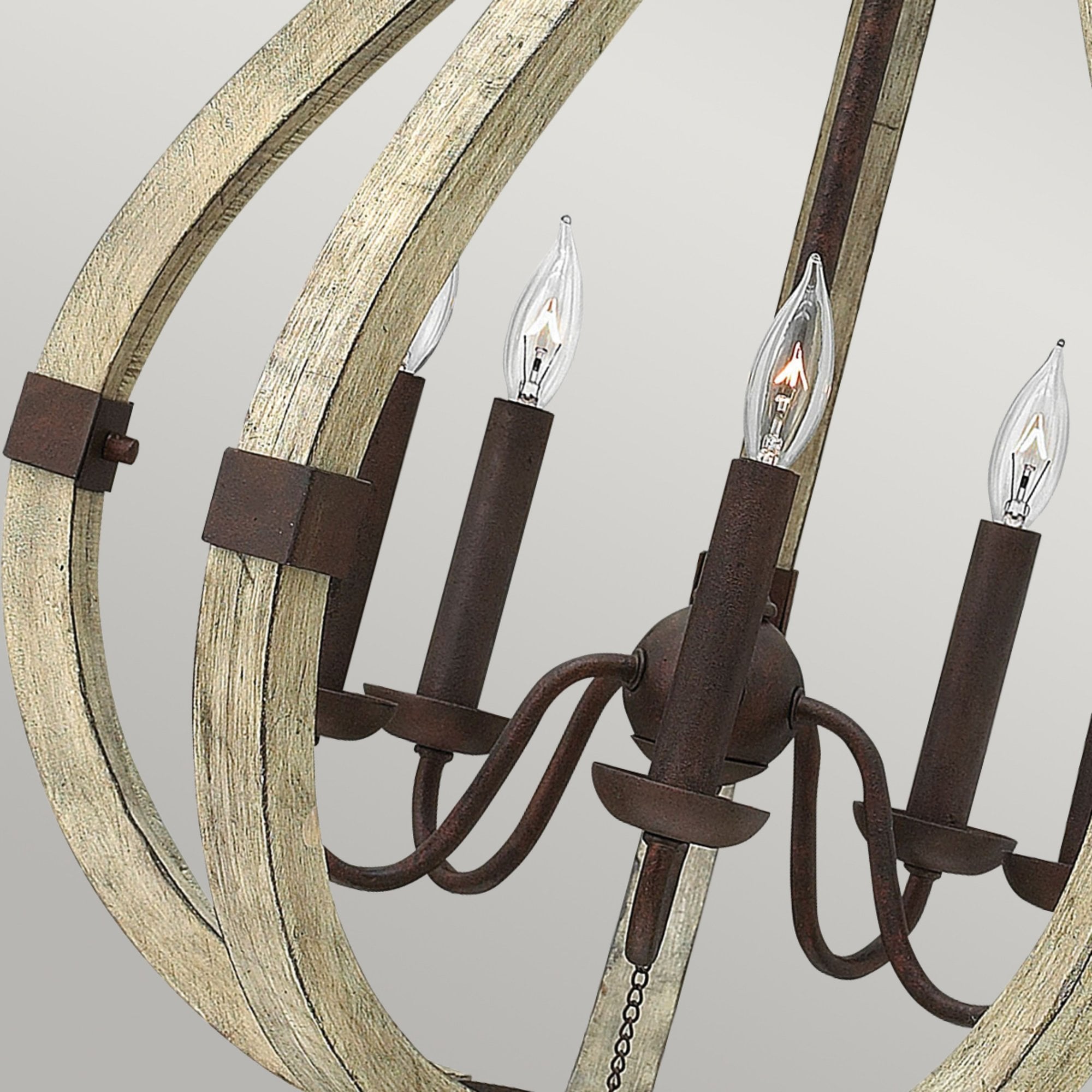 Hinkley Middlefield 5 Light Chandelier - Iron Rust