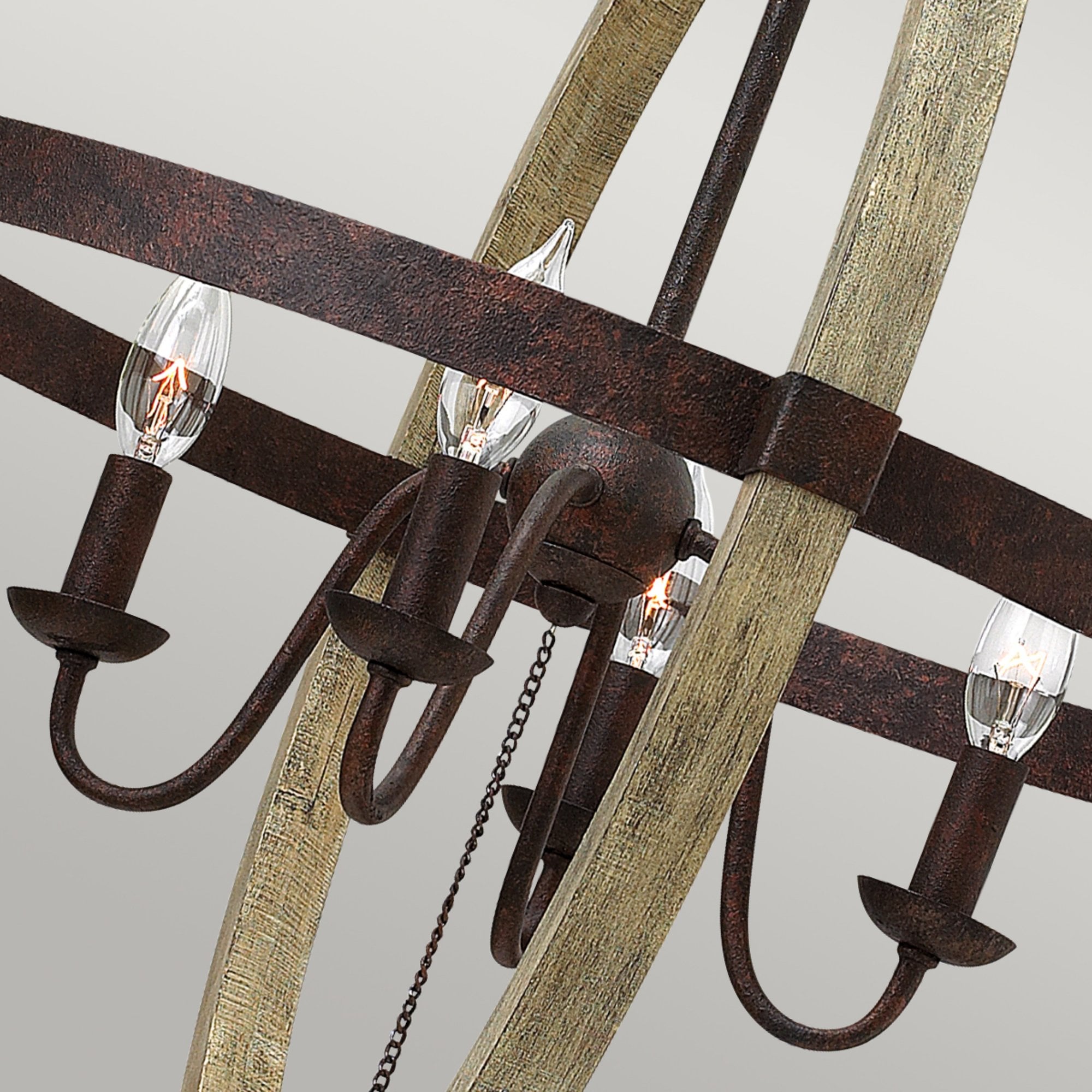 Hinkley Middlefield 4 Light Chandelier - Iron Rust