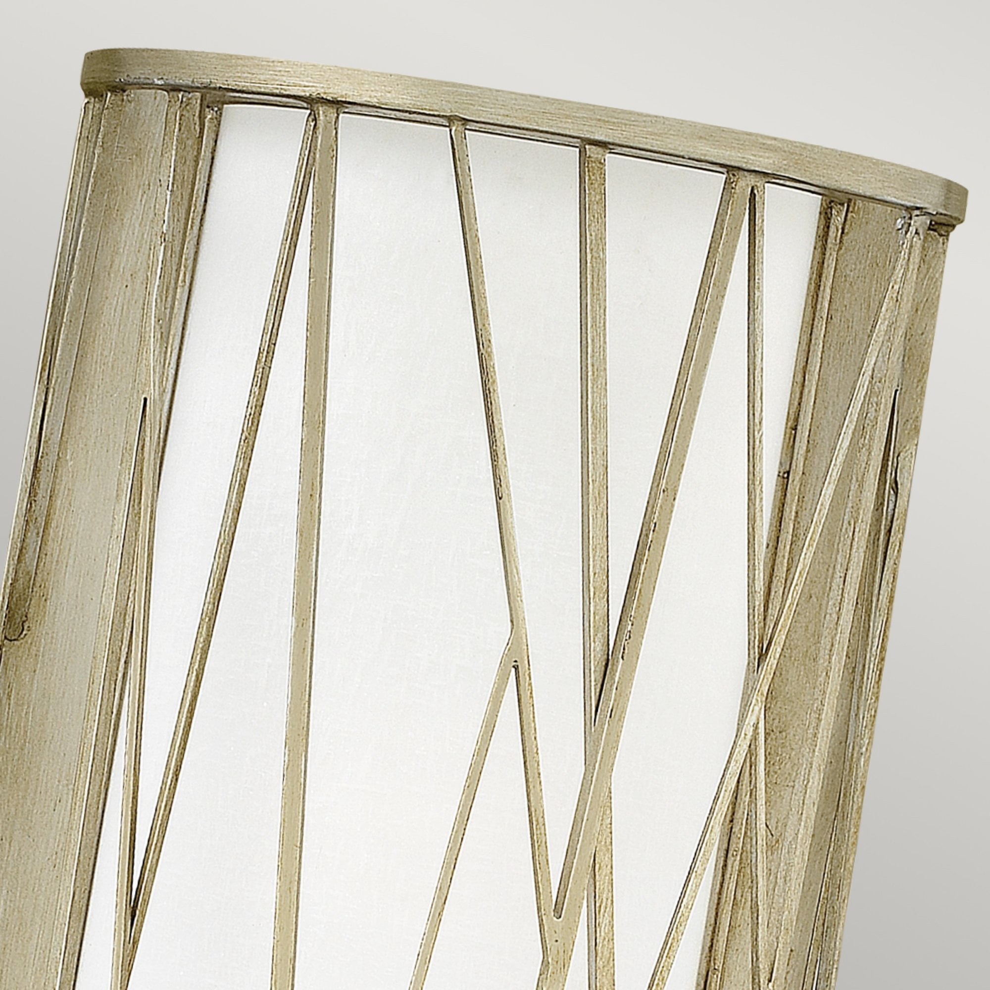 Hinkley Nest Single Wall Light - Silver Leaf