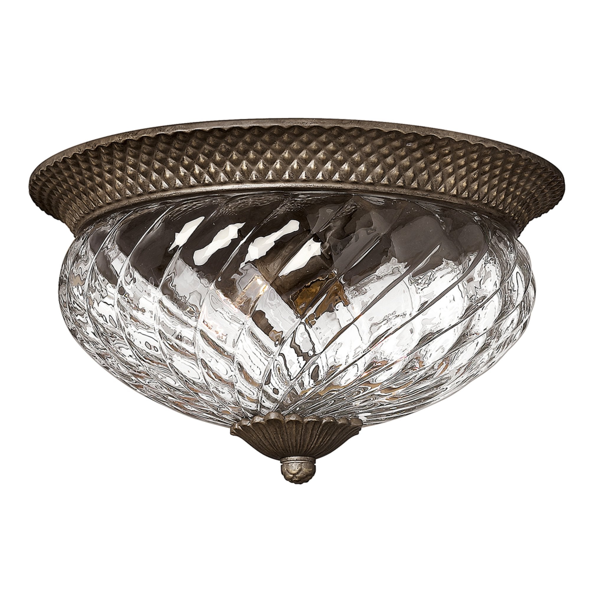 Hinkley Plantation 3 Light Large Flush - Pearl Bronze