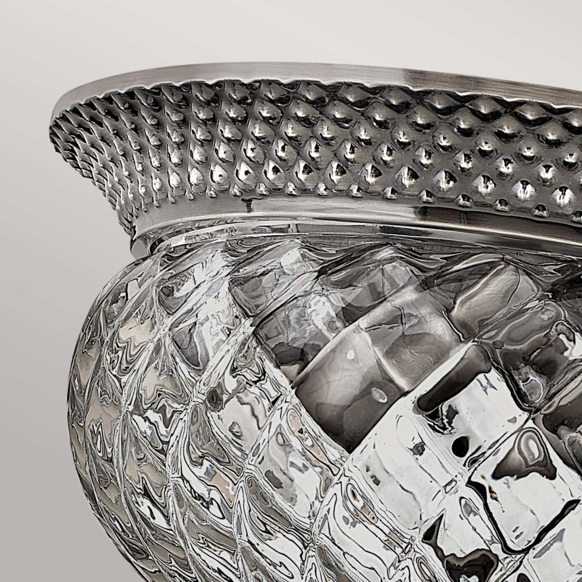 Hinkley Plantation 2 Light Small Flush - Polished Antique Nickel