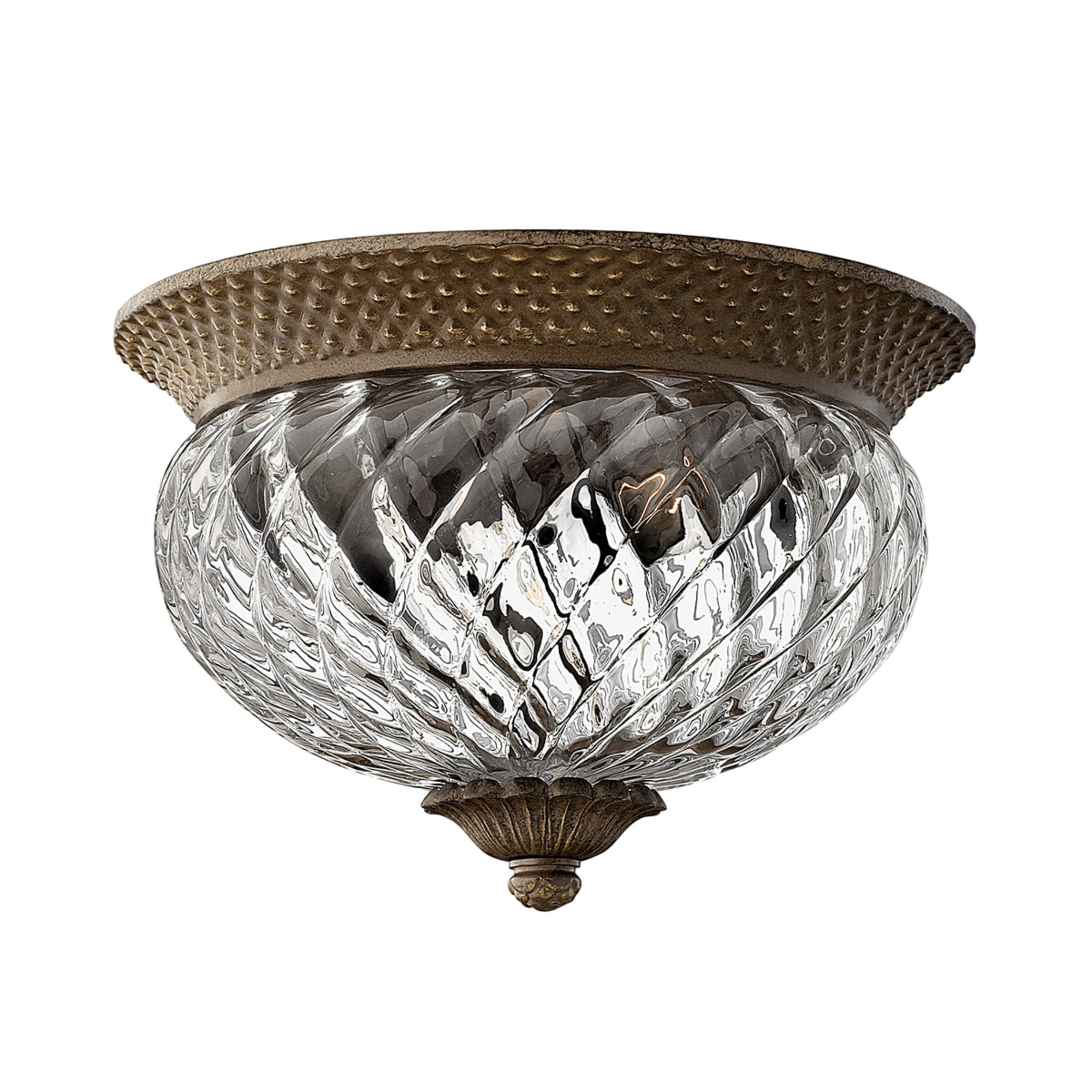 Hinkley Plantation 2 Light Small Flush - Pearl Bronze