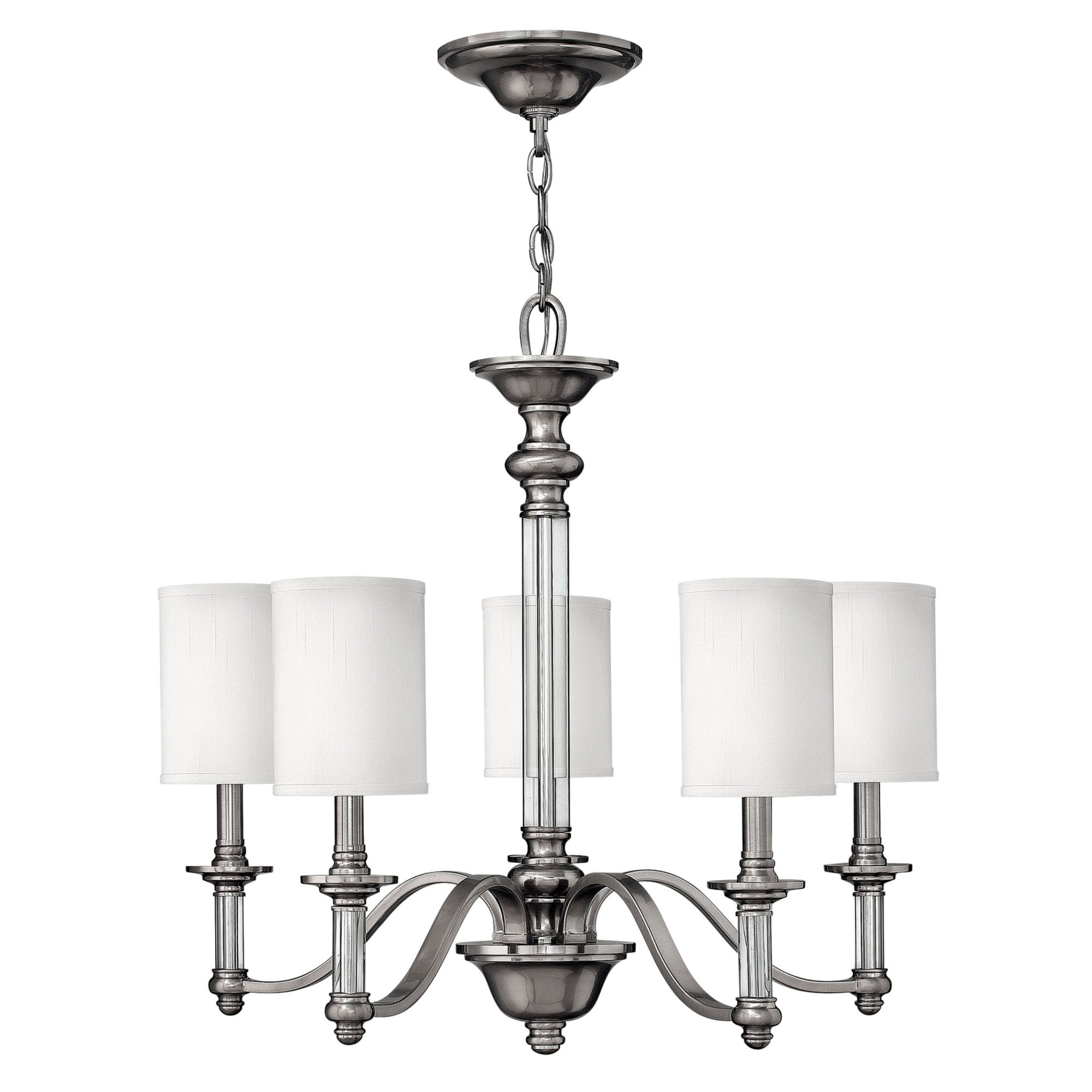 Hinkley Sussex 5 Light Chandelier - Brushed Nickel