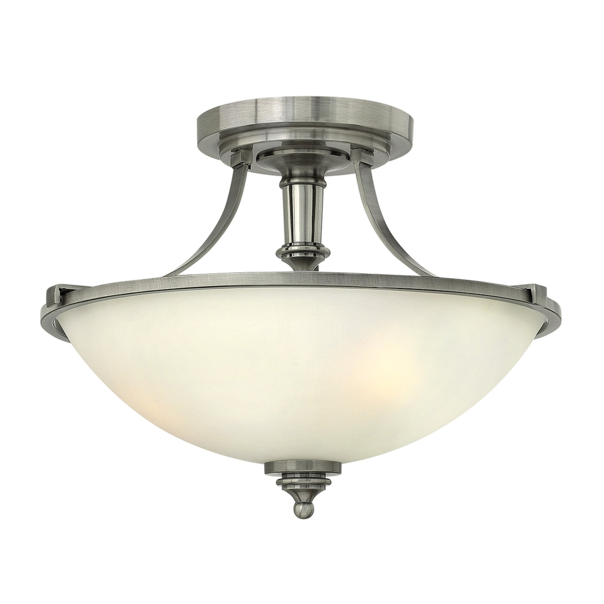 Hinkley Truman 3 Light Semi-Flush - Antique Nickel