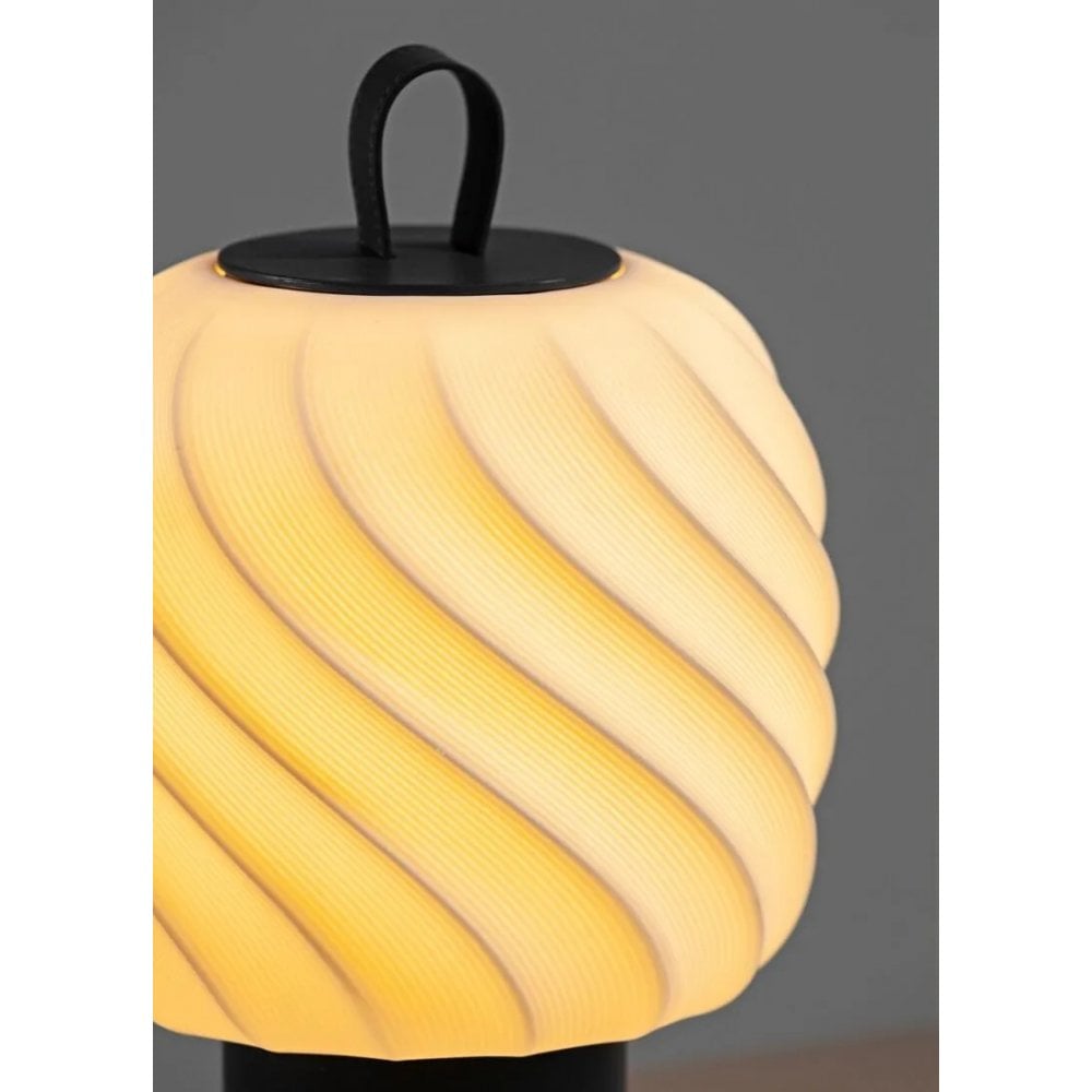 Lladro Ice Cream Portable Medium Lamp - Black