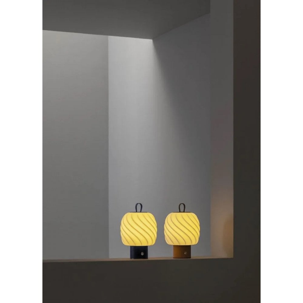 Lladro Ice Cream Portable Medium Lamp - Leather