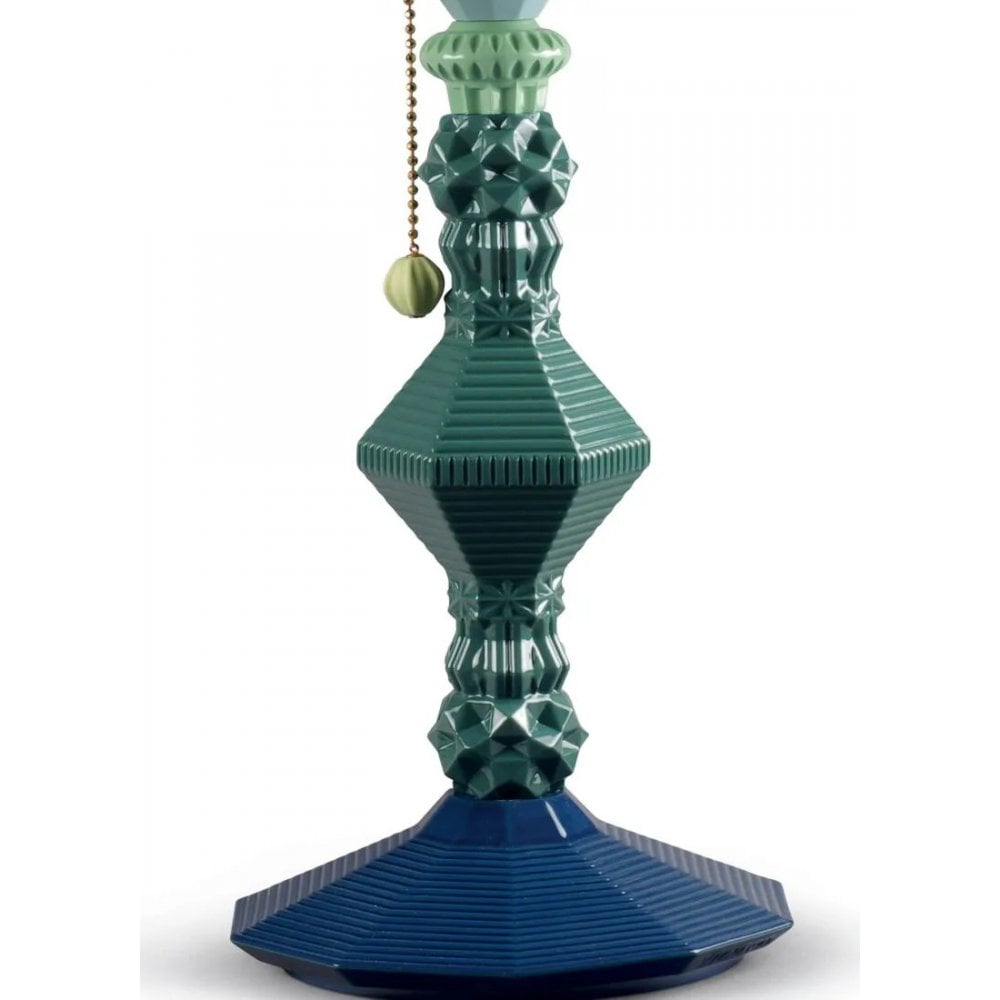 Lladro Belle De Nuit Table Lamp - Green