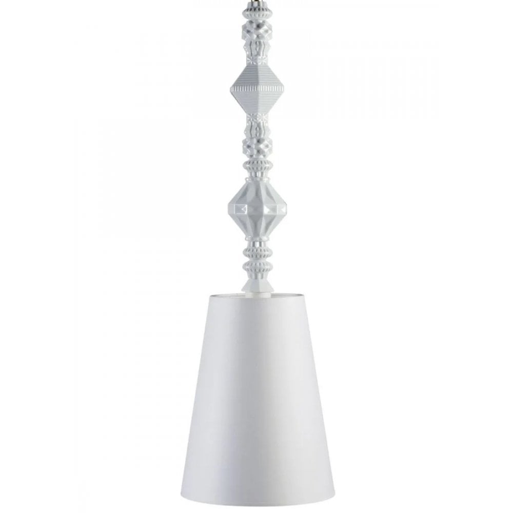 Lladro Belle De Nuit Pendant Lamp II - White