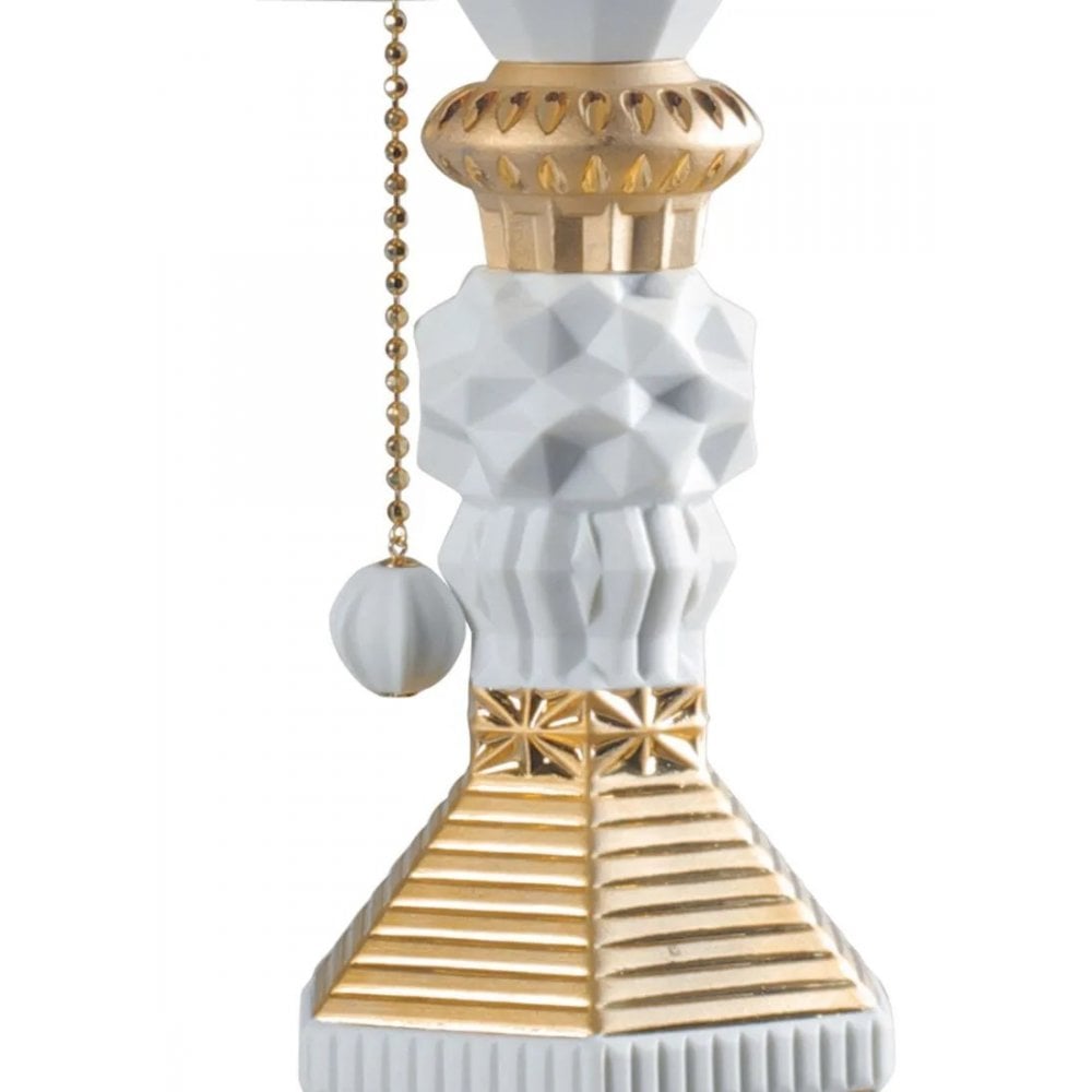 Lladro Belle De Nuit Table Lamp - Golden Luster