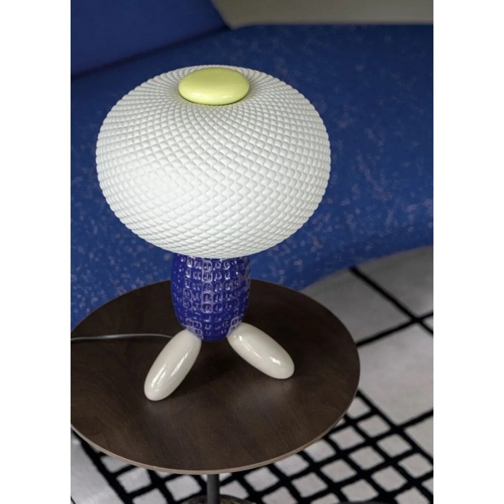 Lladro Soft Blown Table Lamp - Blue