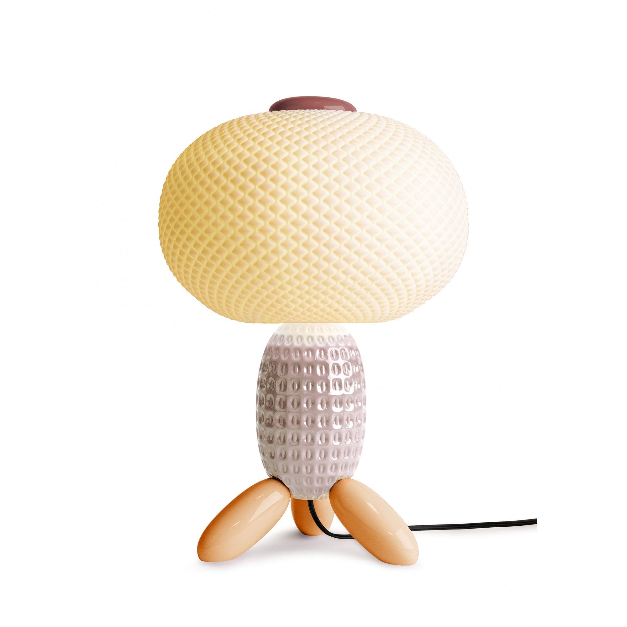Lladro Soft Blown Table Lamp - Pink