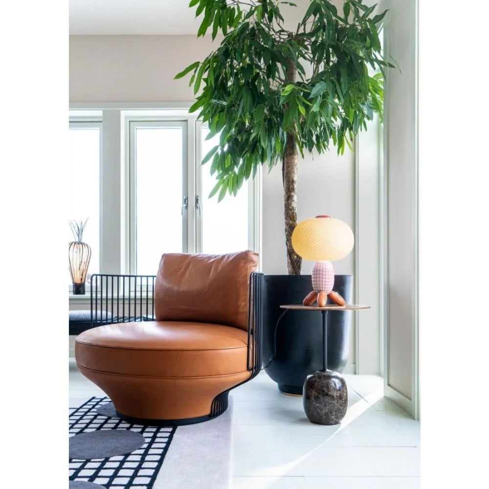 Lladro Soft Blown Table Lamp - Pink