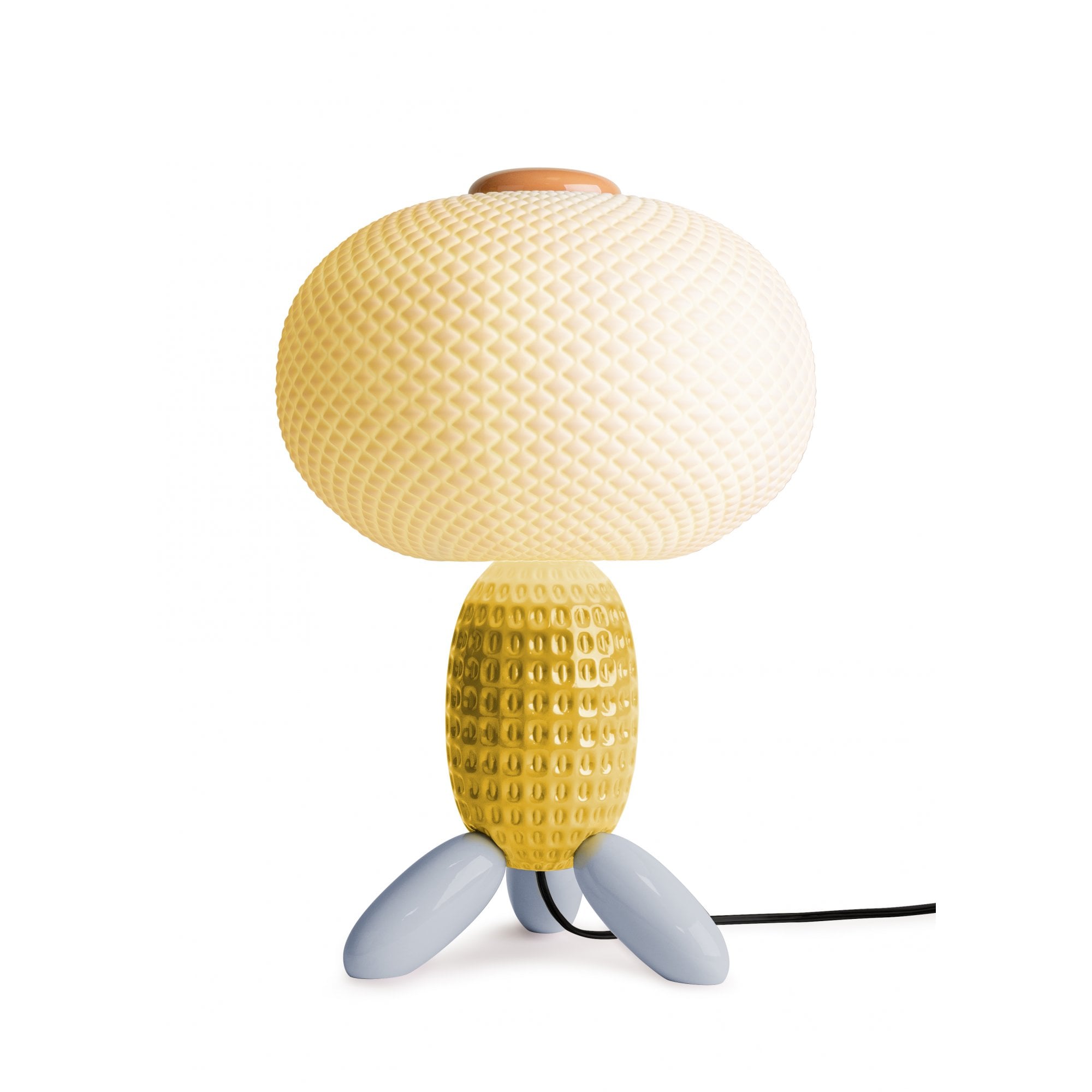 Lladro Soft Blown Table Lamp - Yellow