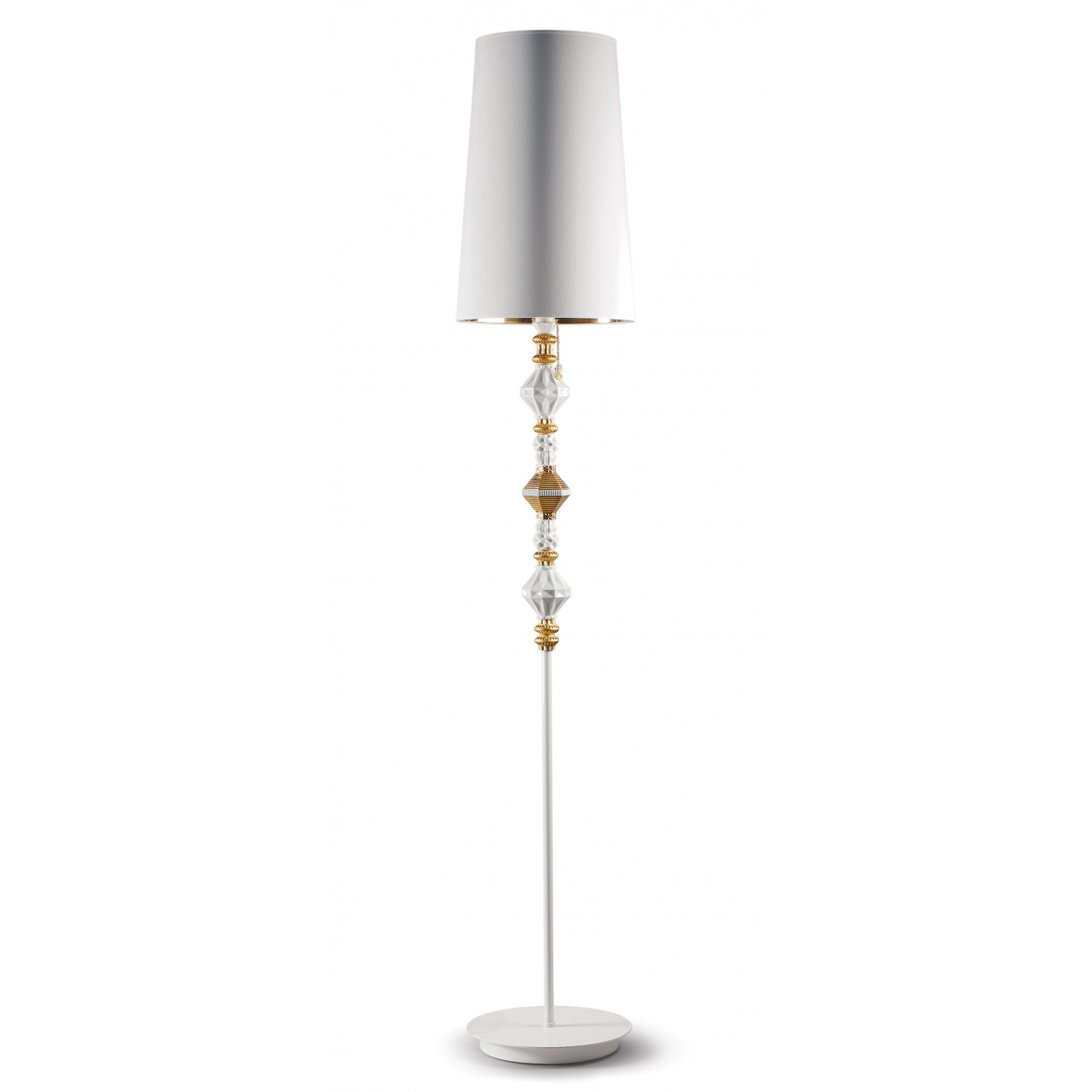 Lladro Belle De Nuit Floor Lamp II - Golden Luster