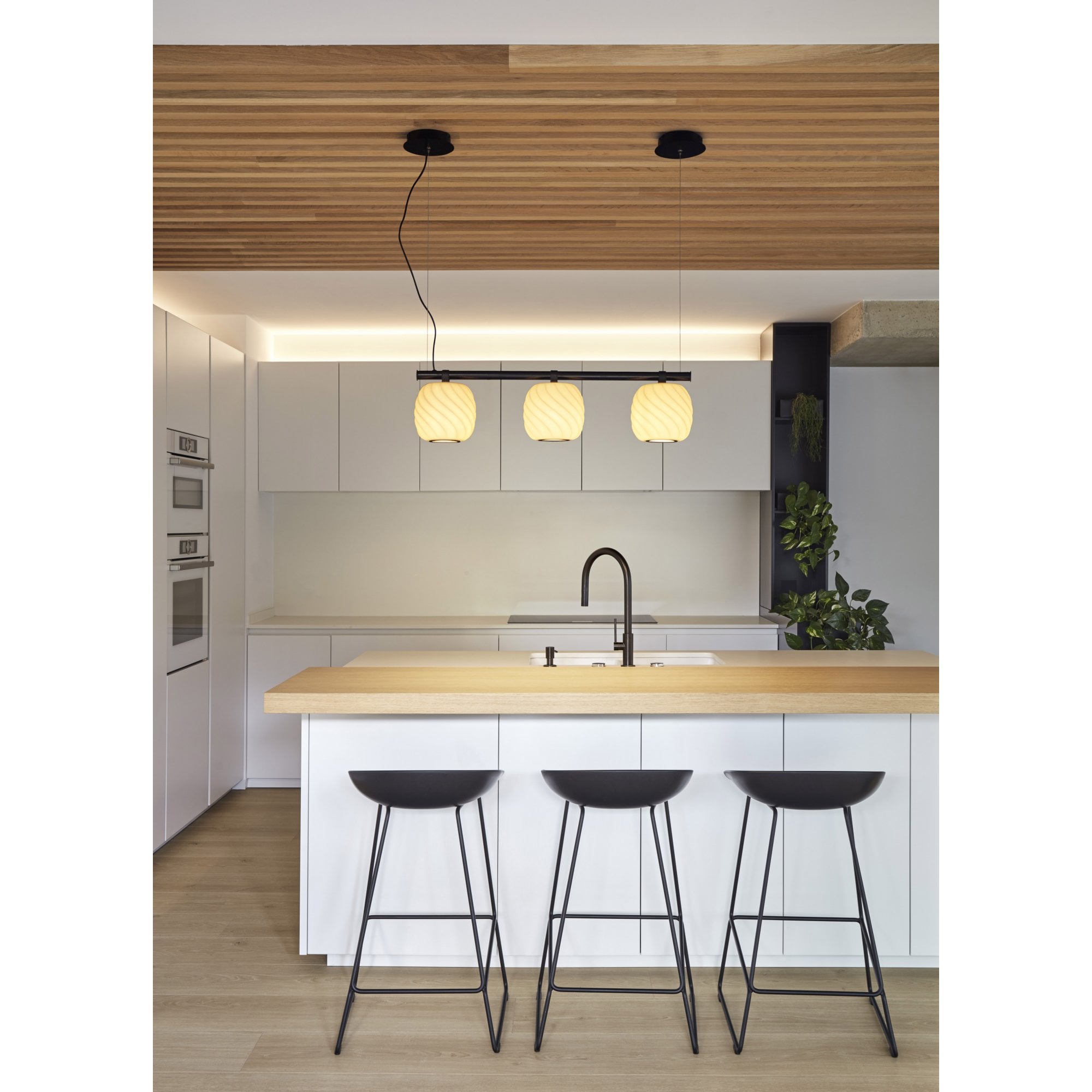 Lladro Ice Cream 3 Light Hanging Lamp