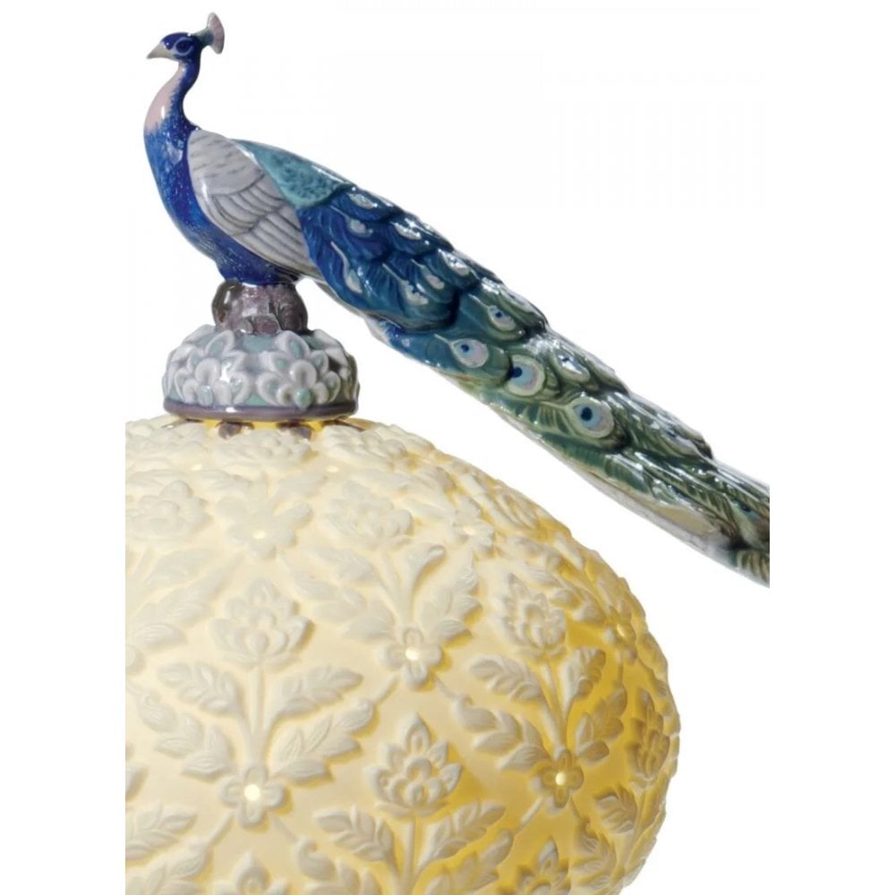 Lladro Peacock Table Lamp