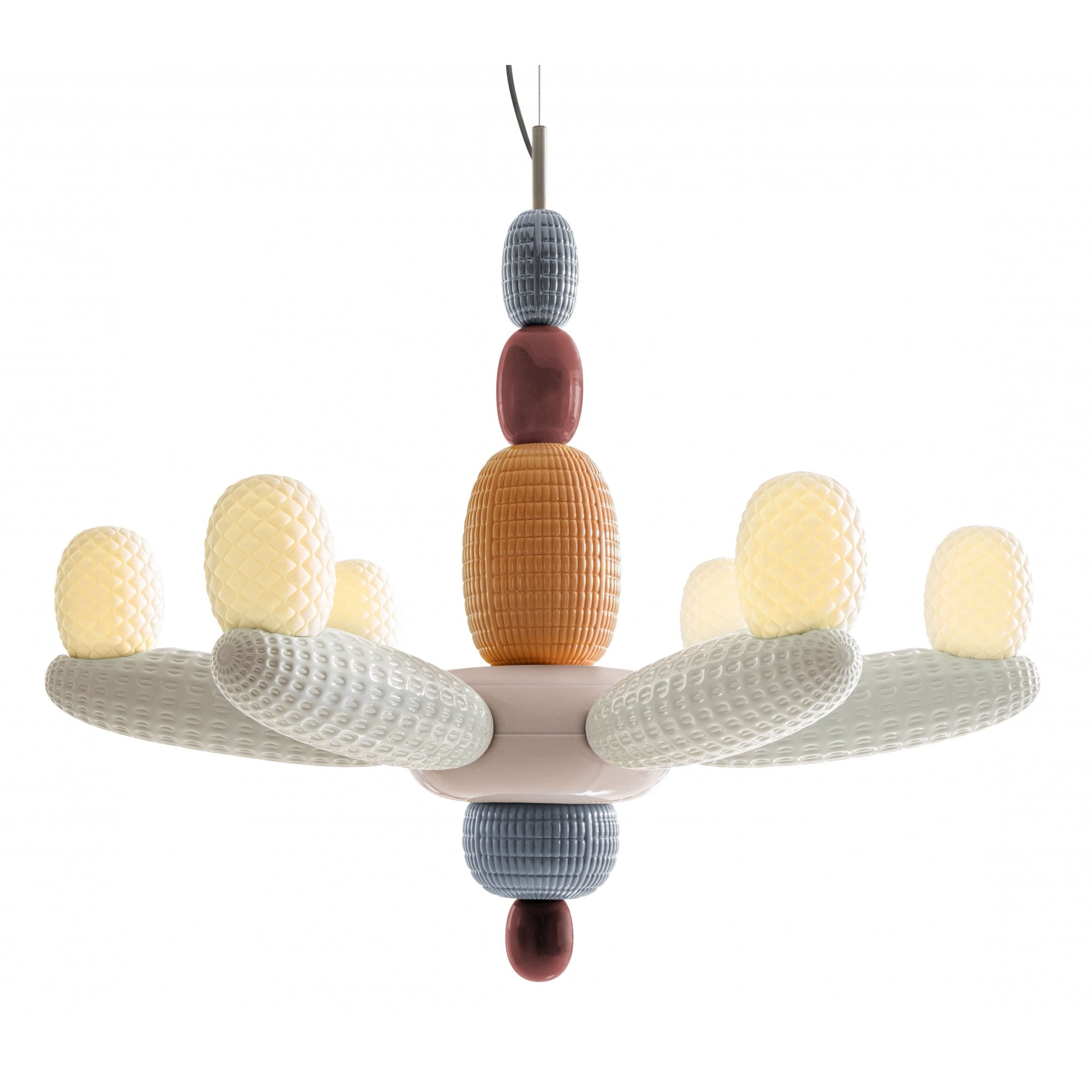 Lladro Soft Blown Chandelier - Pink