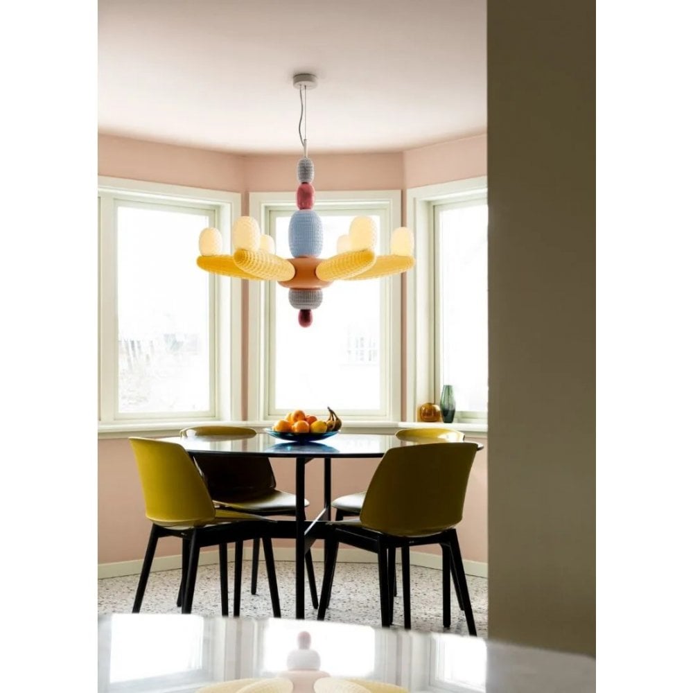 Lladro Soft Blown Chandelier - Yellow