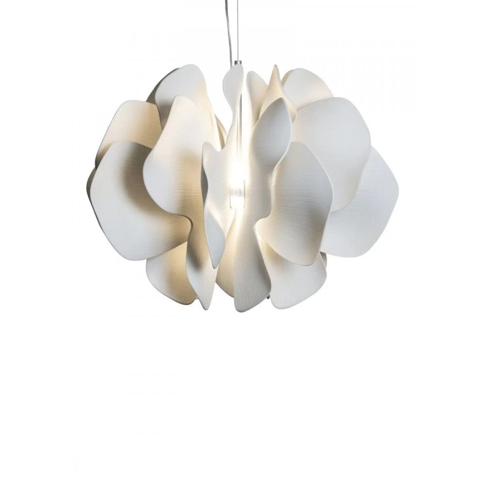 Lladro Nightbloom 60cm Hanging Lamp - White