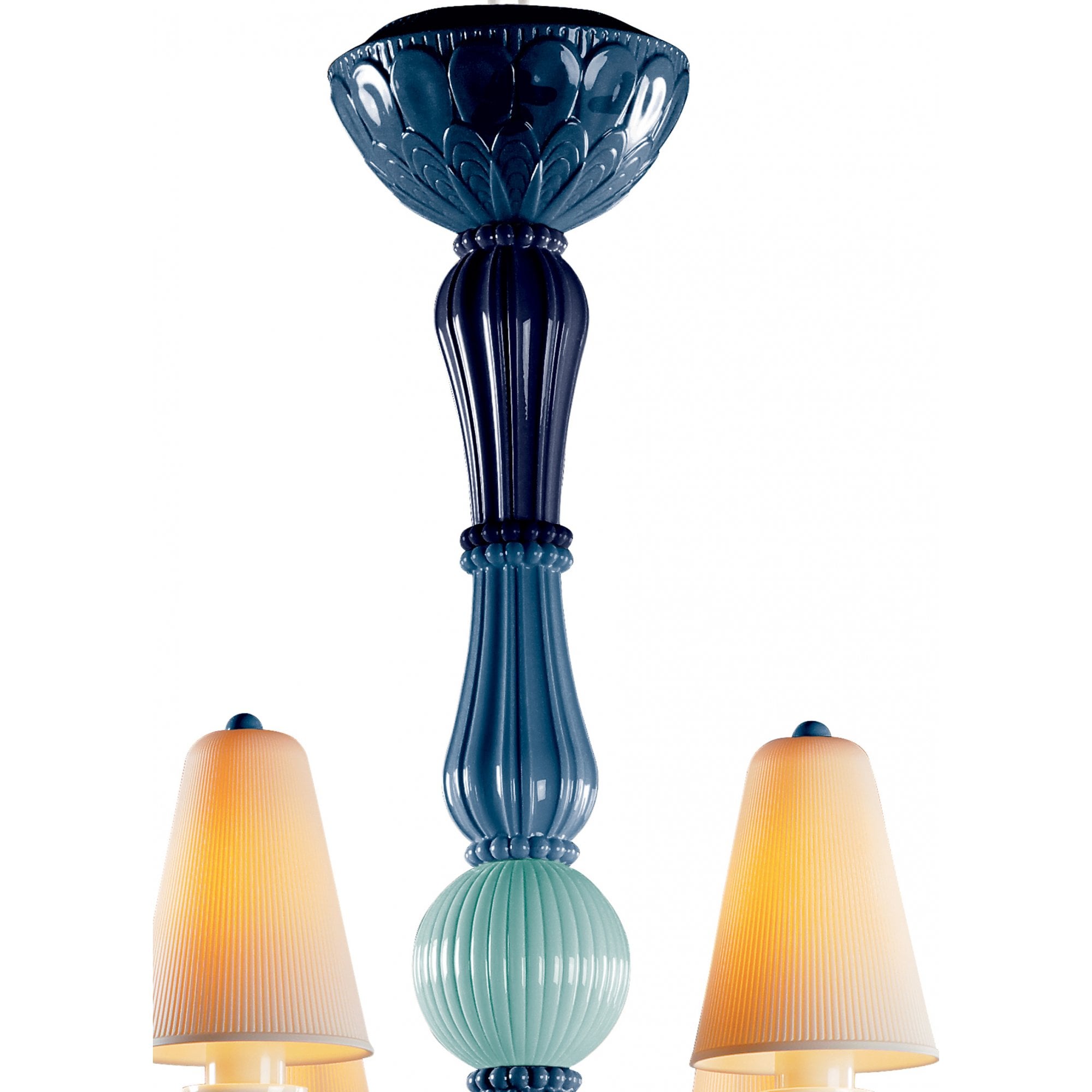 Lladro Ivy & Seed 8 Light Chandelier - Ocean