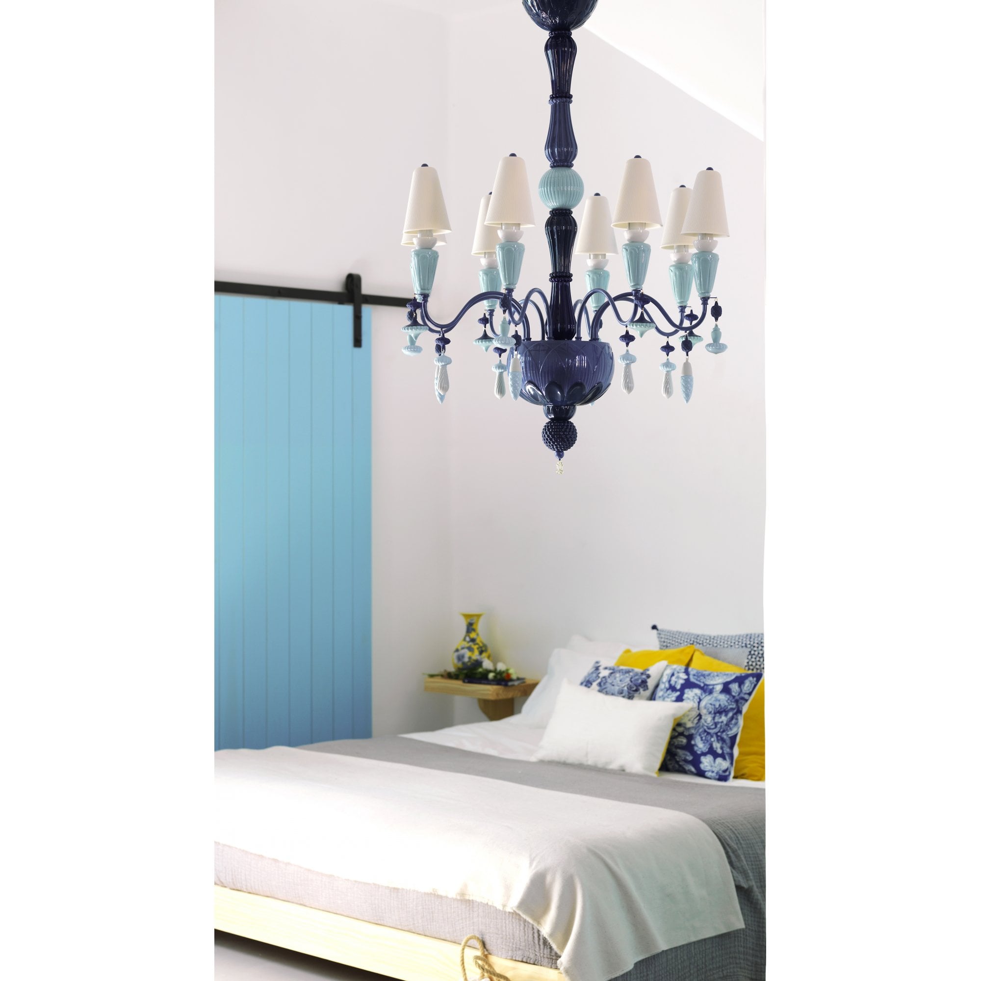 Lladro Ivy & Seed 8 Light Chandelier - Ocean