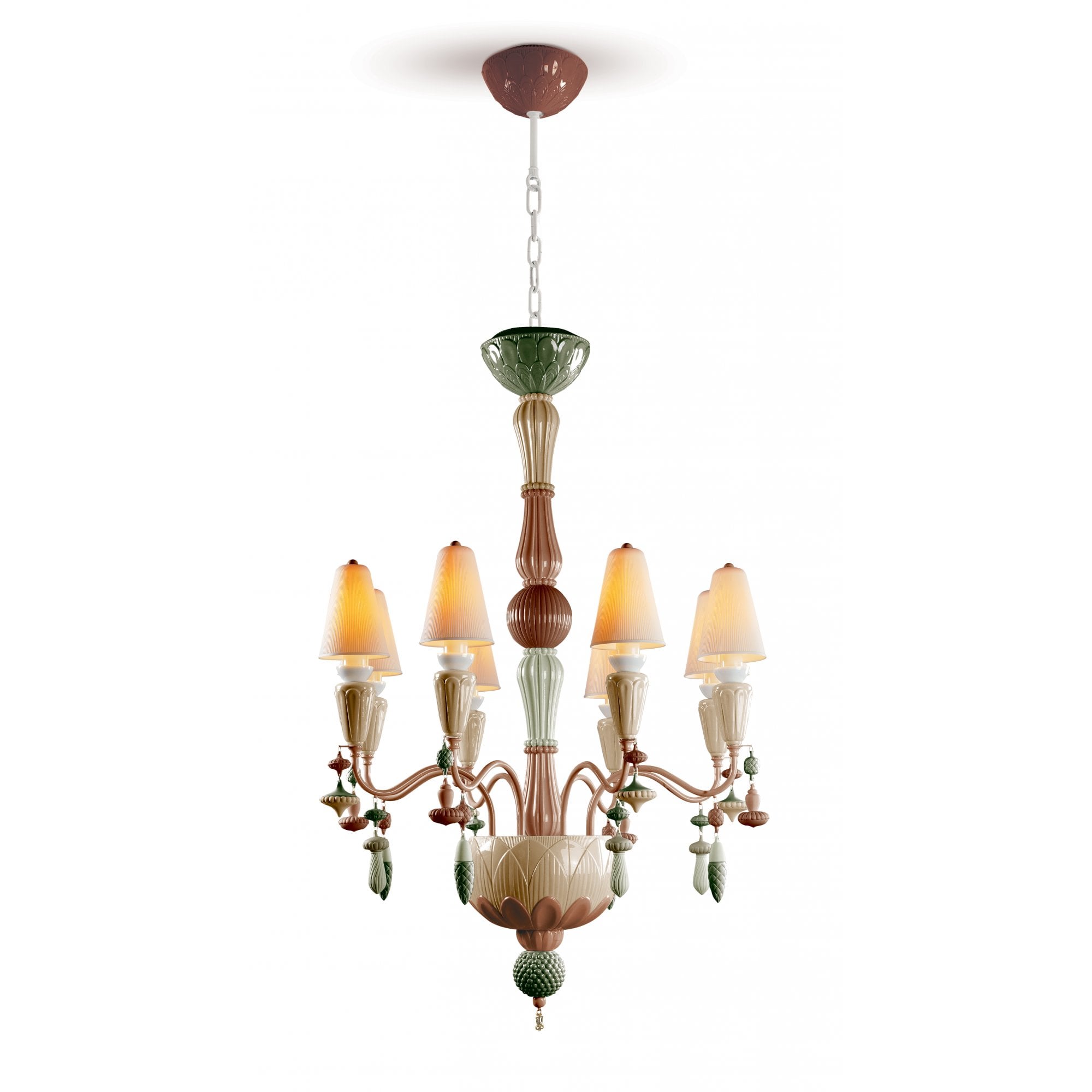 Lladro Ivy & Seed 8 Light Chandelier - Spices