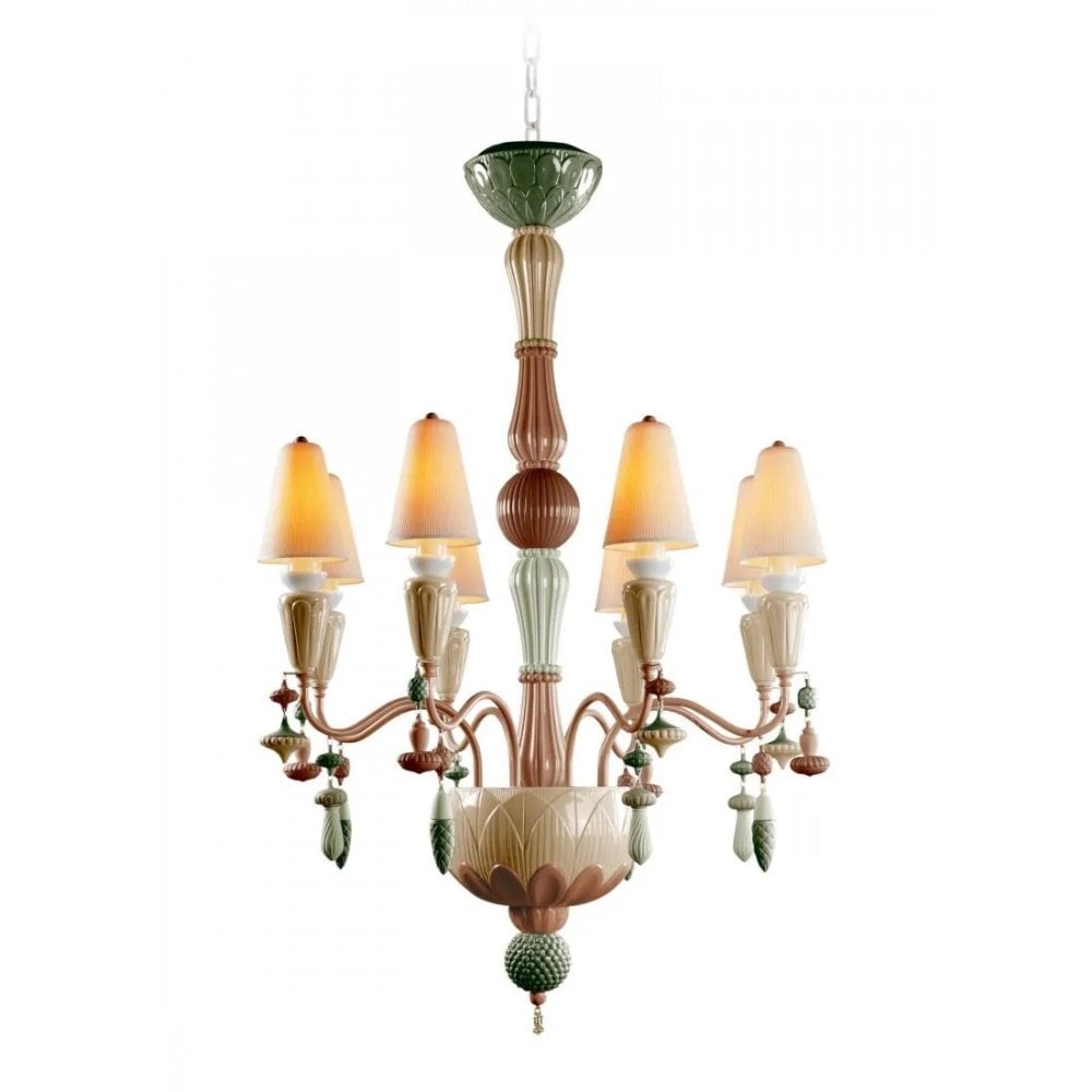 Lladro Ivy & Seed 8 Light Chandelier - Spices